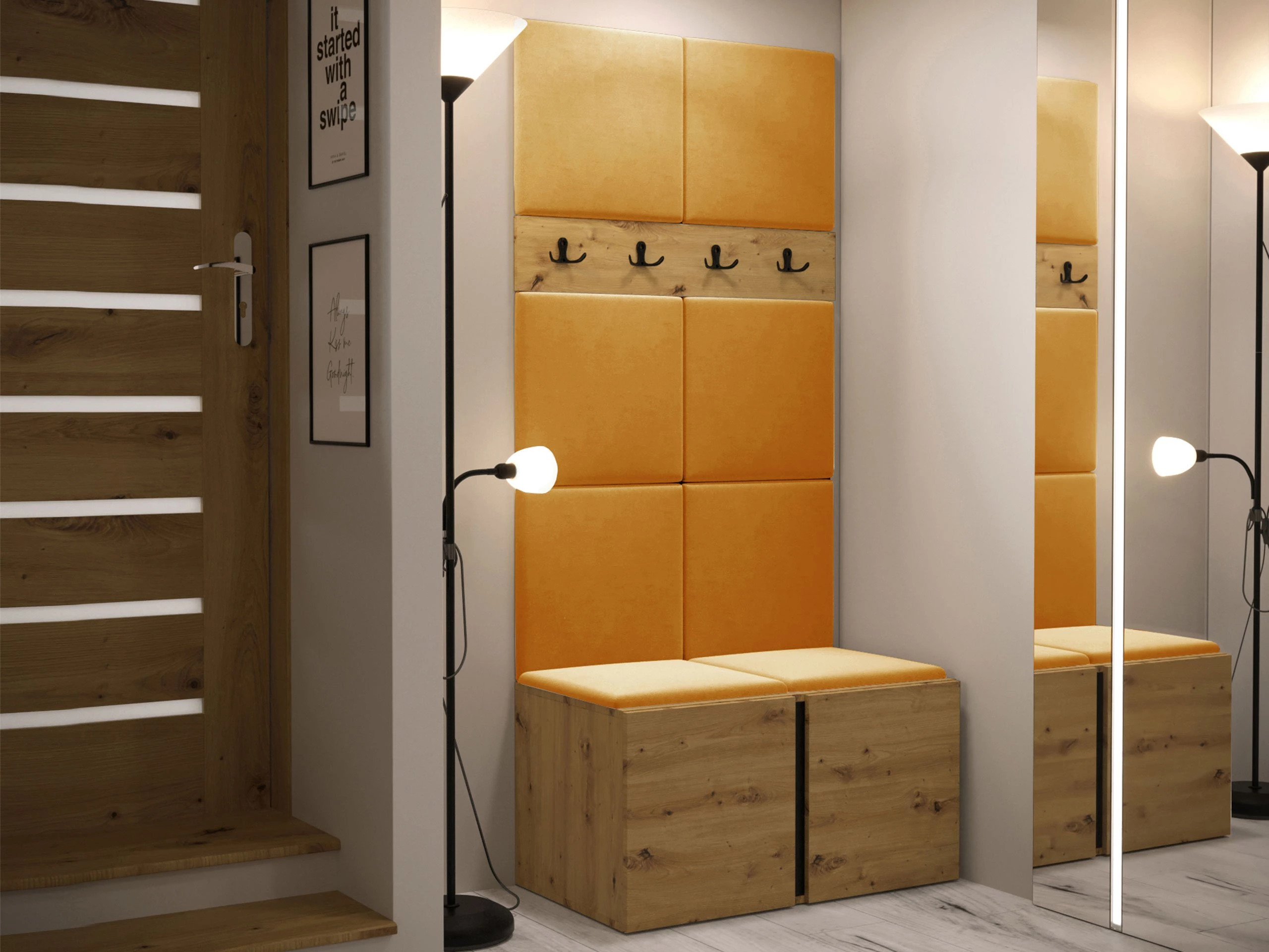 Prieškambario komplektas Pinis IV (Artisan ąžuolas)