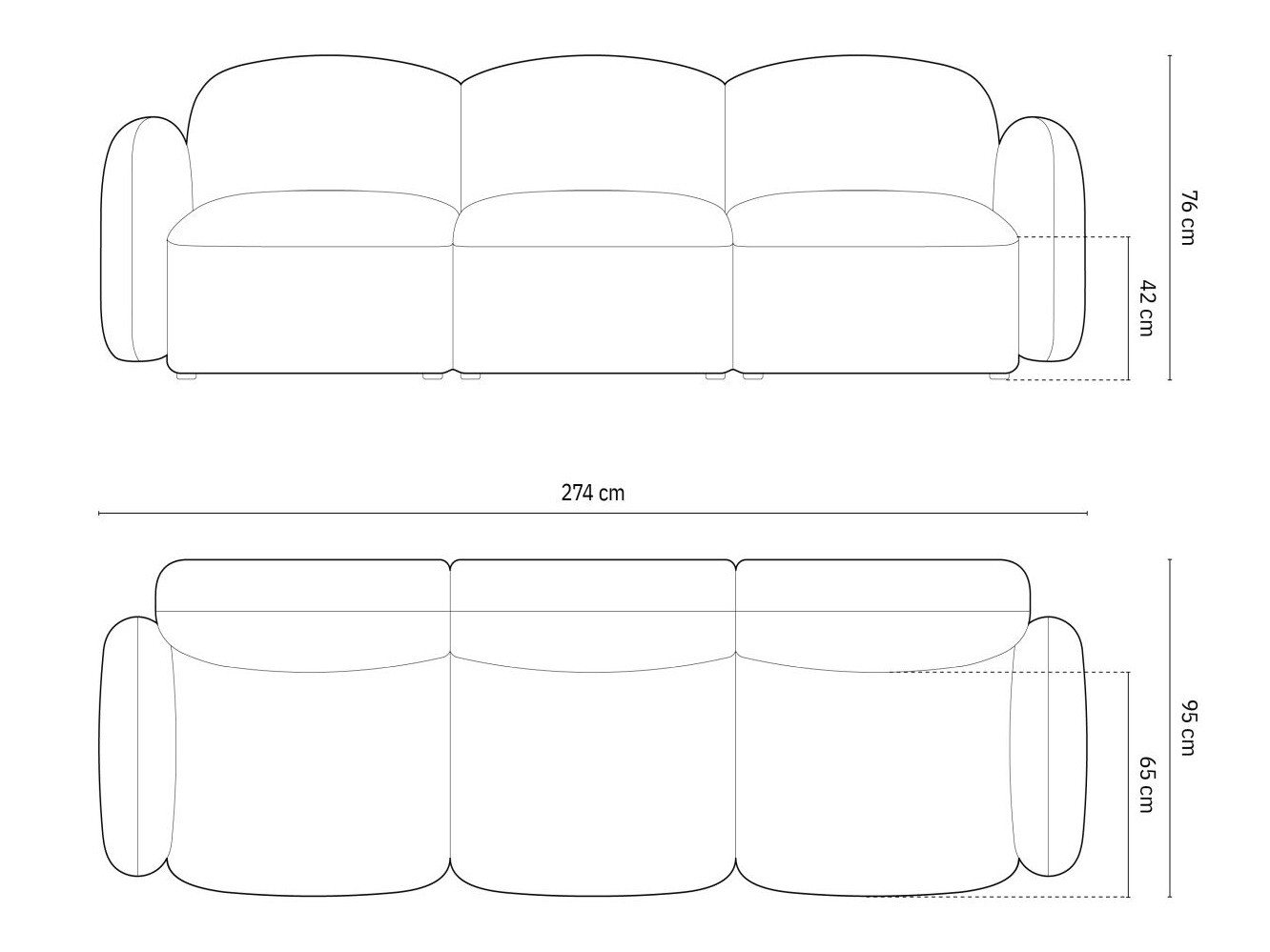 Sofa Tolmira 101 (Baltimore Chaki)