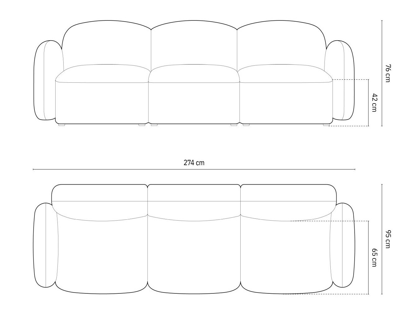 Sofa Tolmira 101 (Baltimore Marsala)