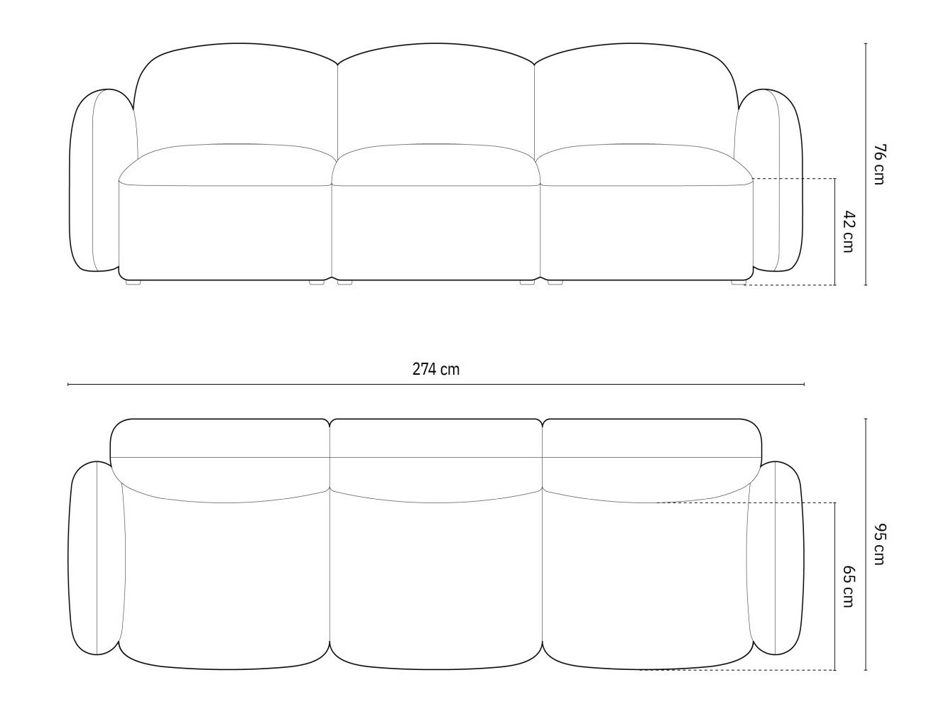 Sofa Tolmira 101 (Baltimore Ocean)