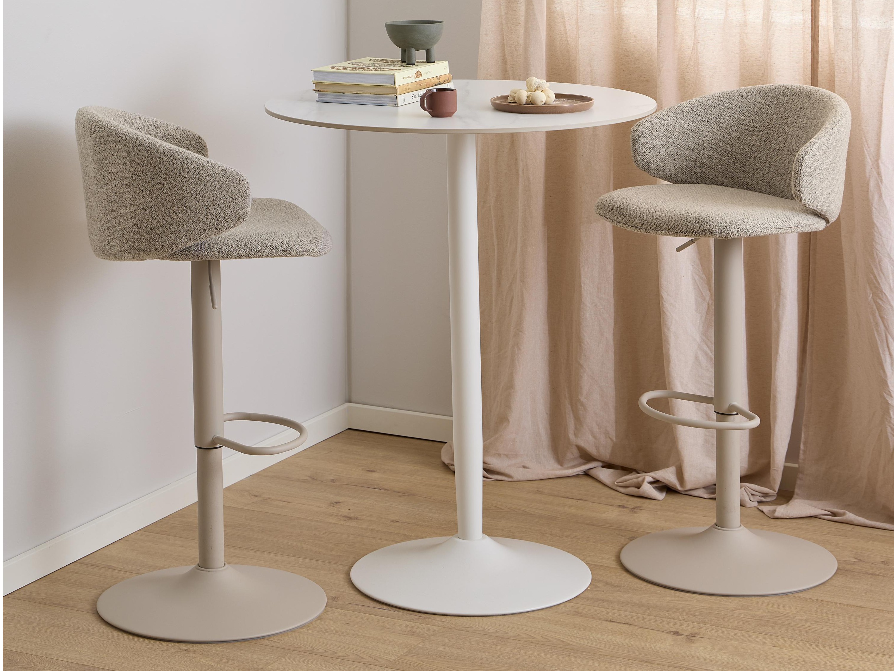 Baro stalas Norsica 863 (Baltas marmuras)