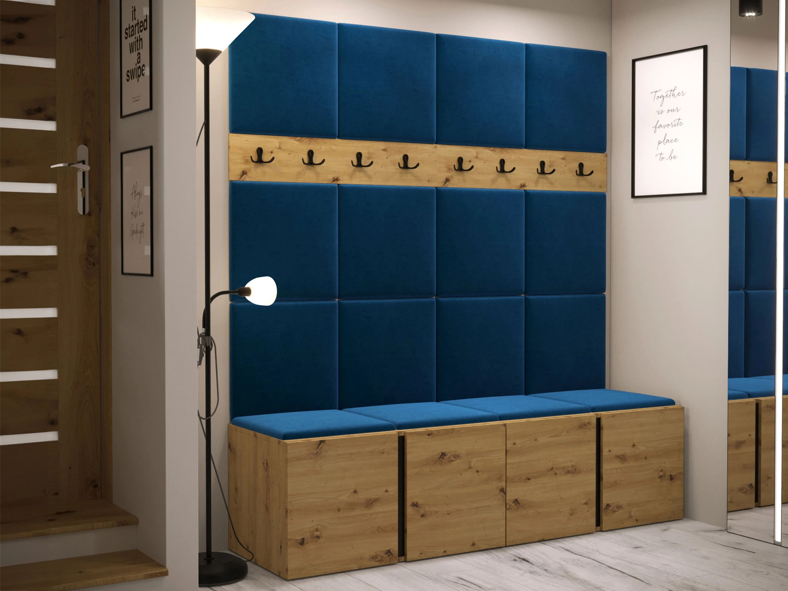 Prieškambario komplektas Pinis V (Manila 26)