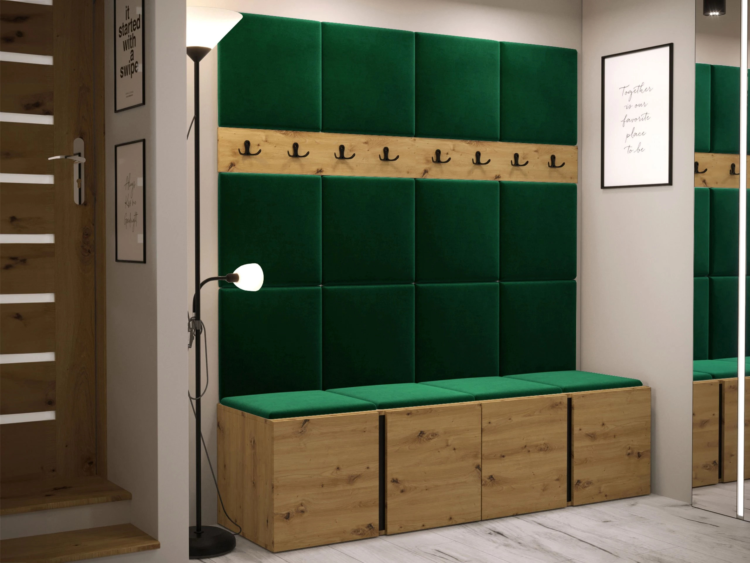 Prieškambario komplektas Pinis V (Manila 35)