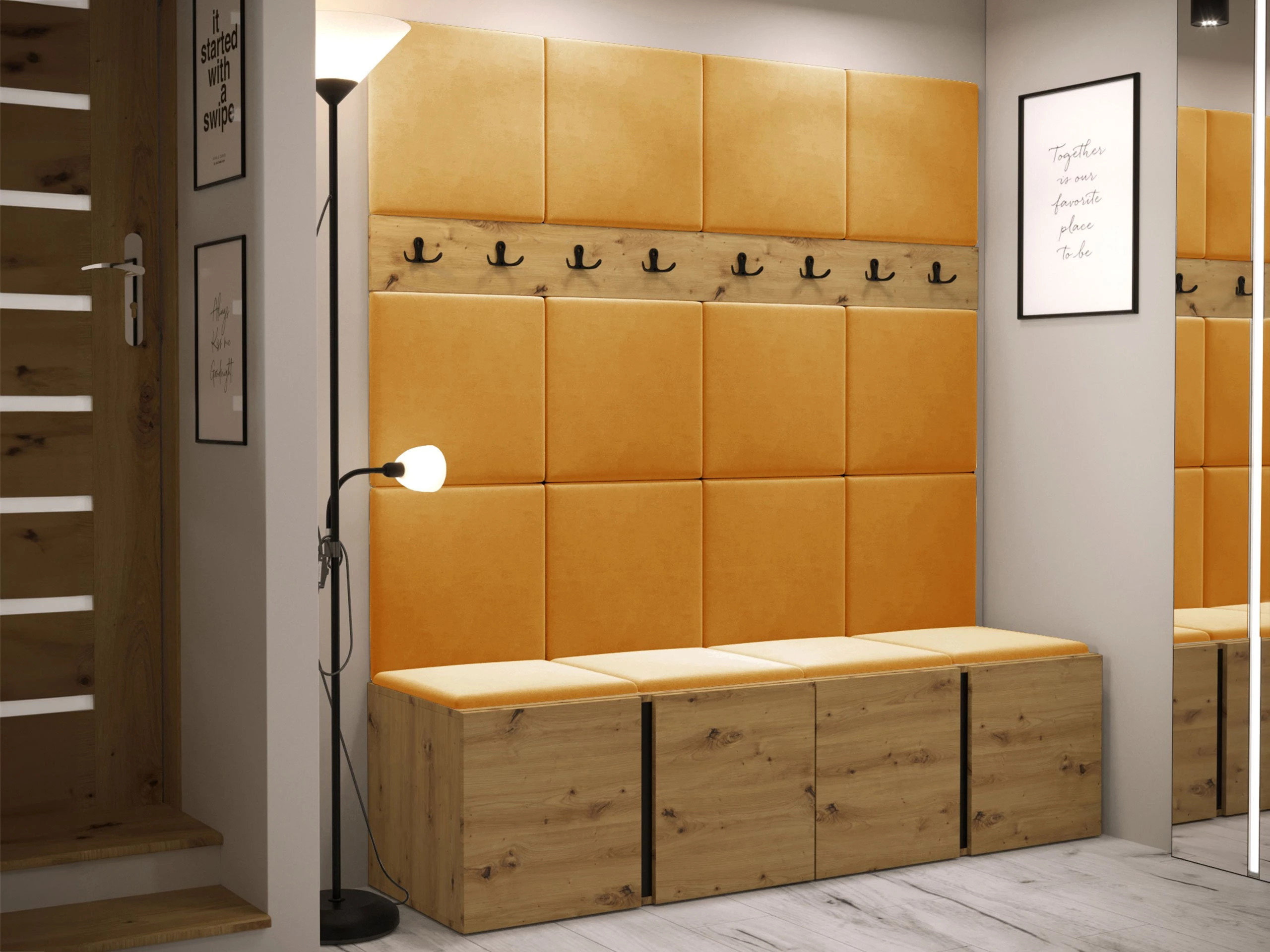 Prieškambario komplektas Pinis V (Artisan ąžuolas)