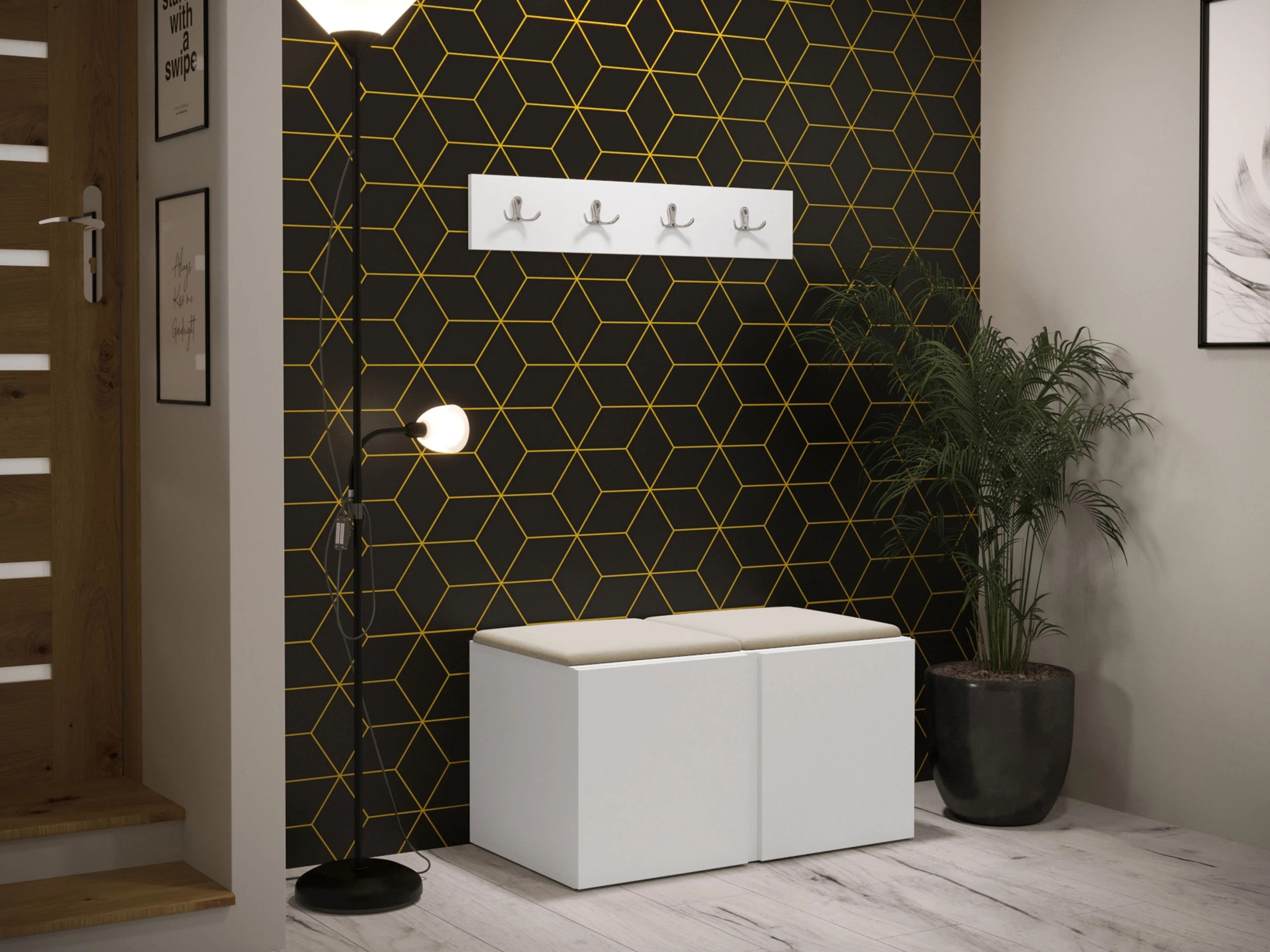 Prieškambario komplektas Pinis VI (Manila 02)