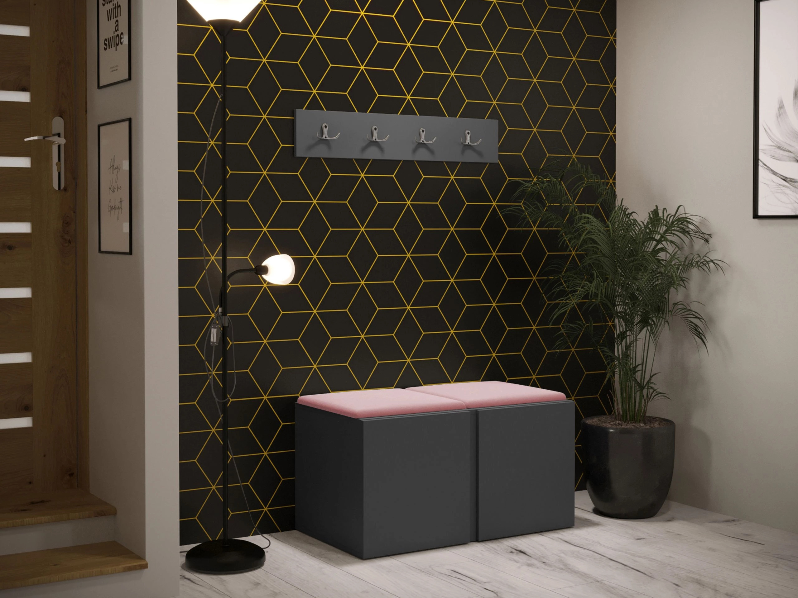 Prieškambario komplektas Pinis VI (Manila 09)