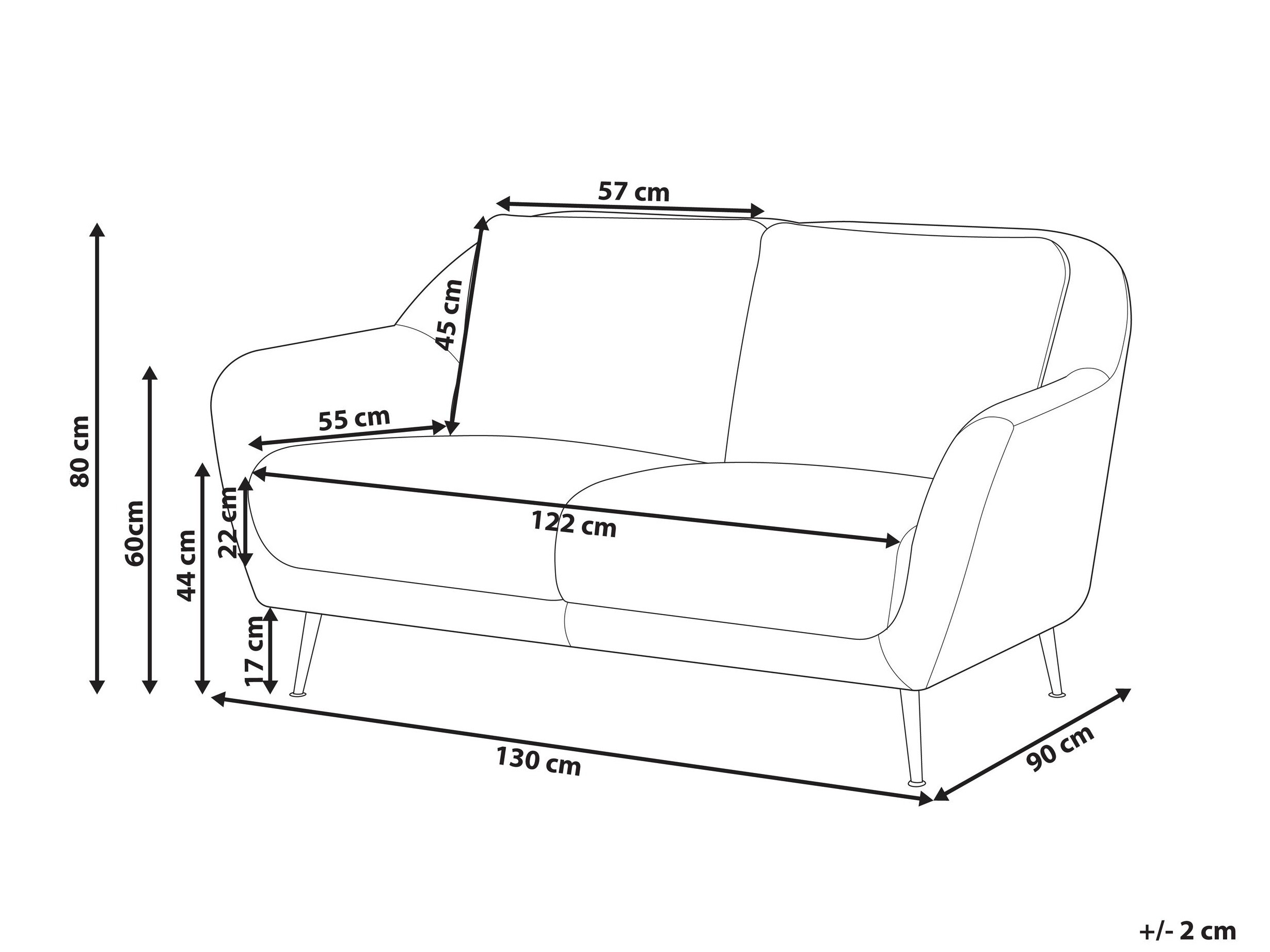 Sofa Berwyn 3212 (Smėlinė)