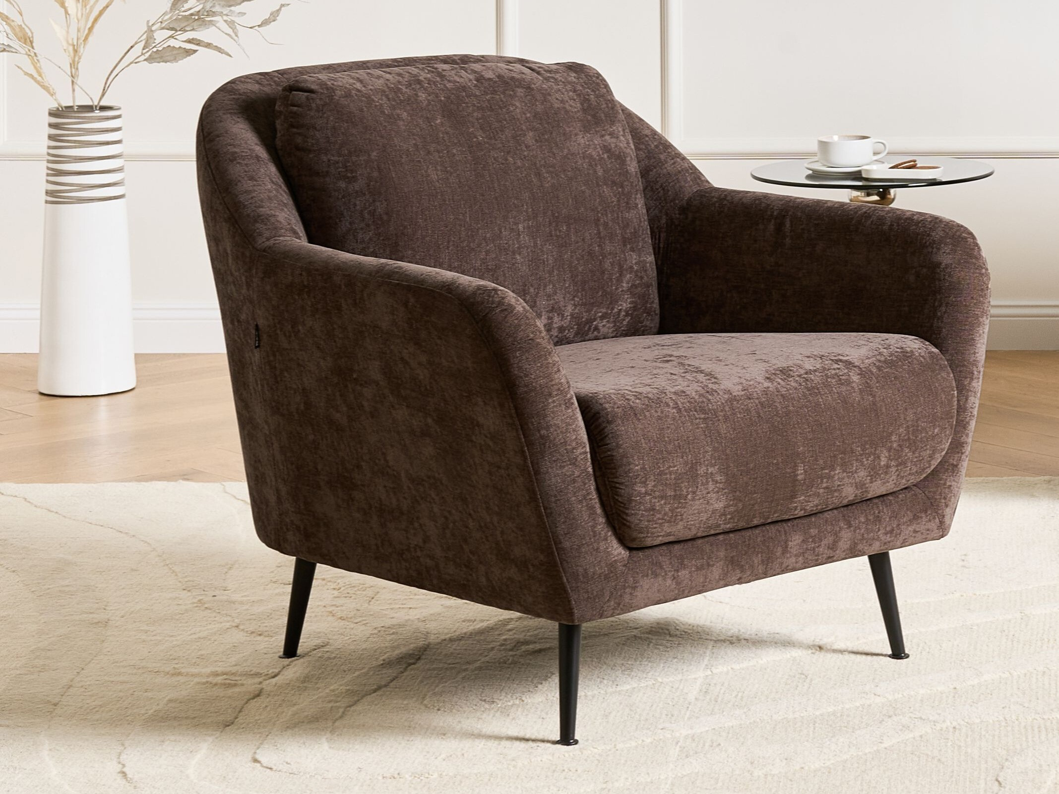 Fotelis Berwyn 3214 (Tamsi ruda)