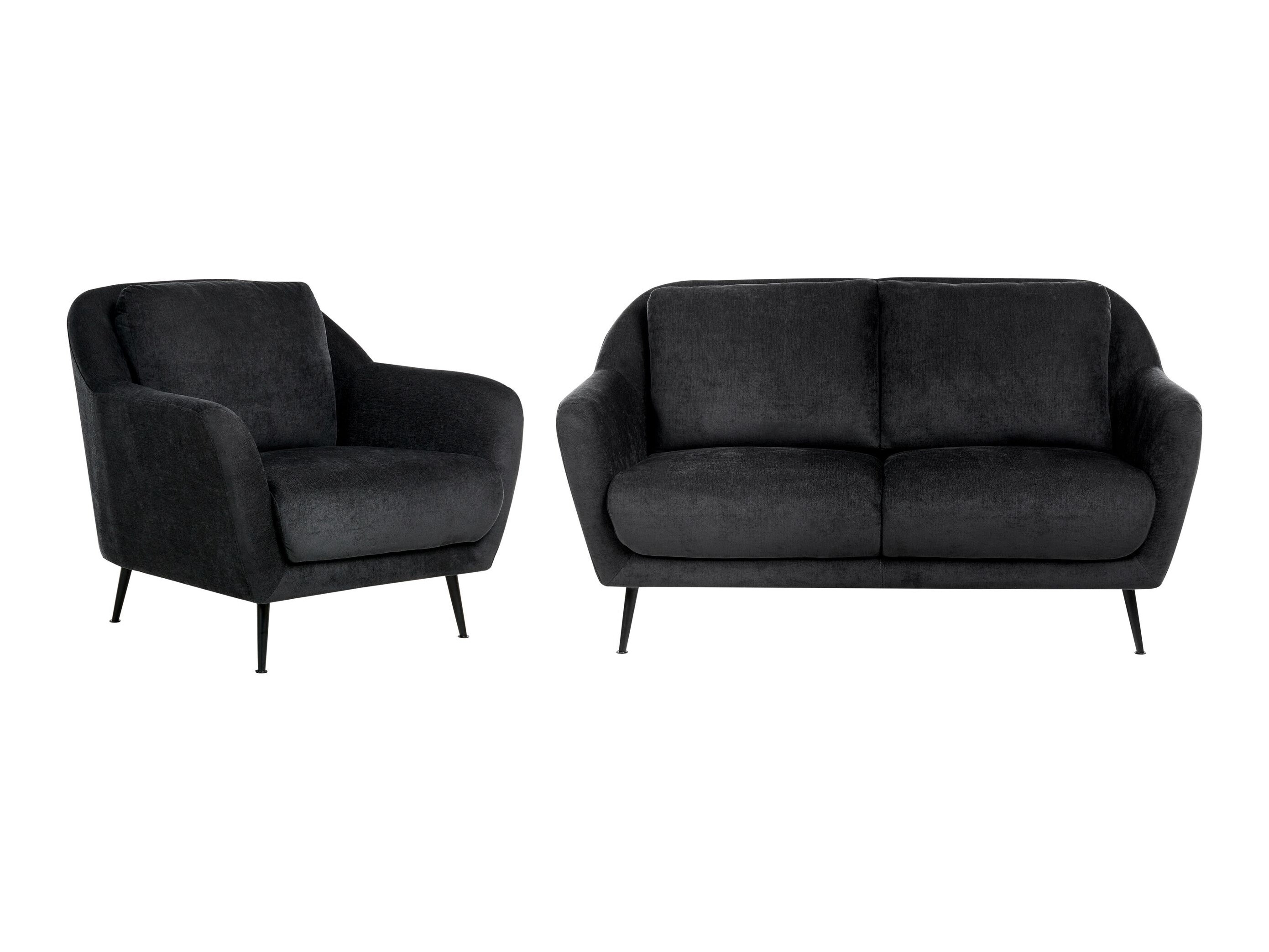 Minkštų baldų komplektas Berwyn 3213 (Juoda)