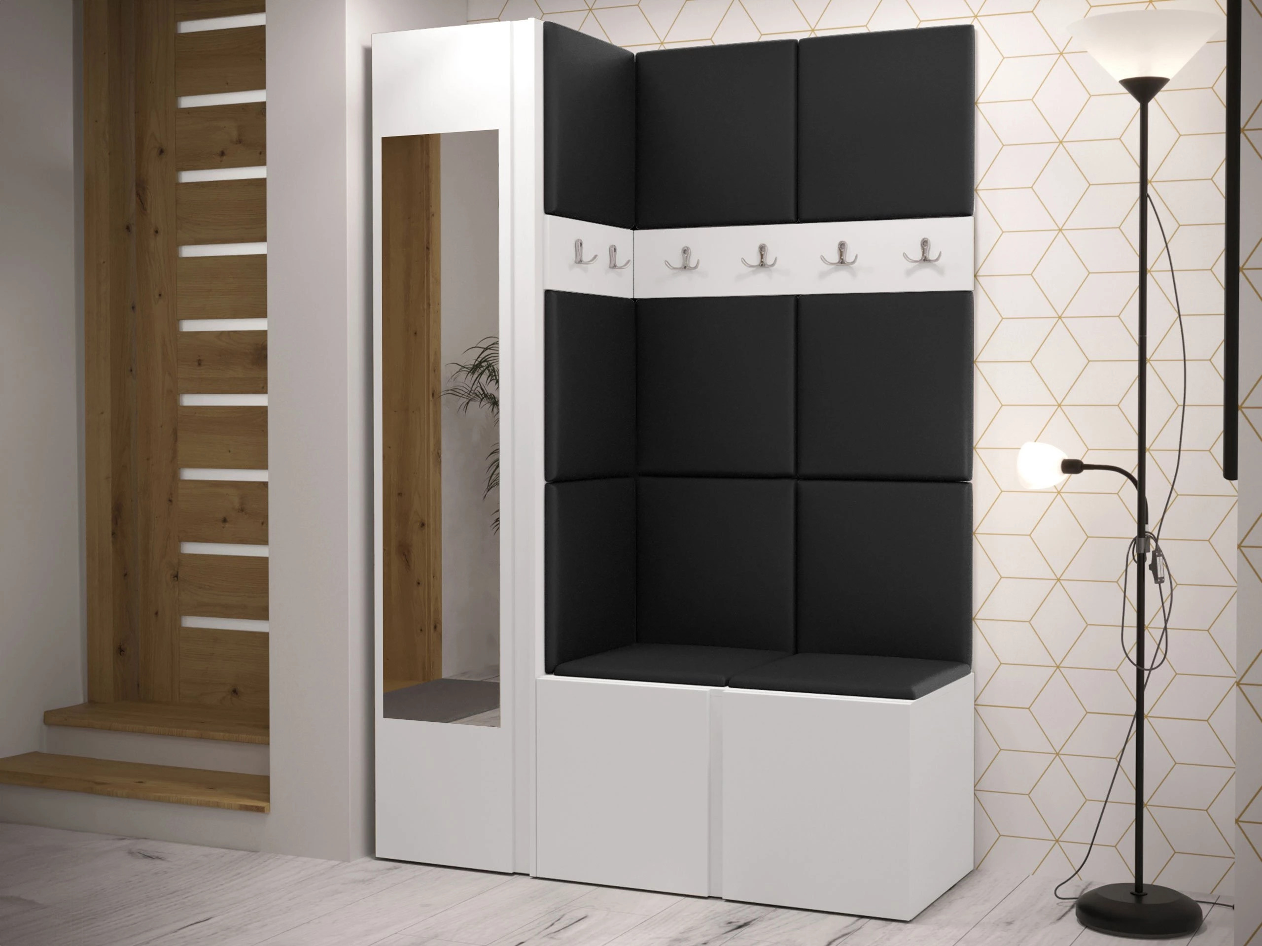 Prieškambario komplektas Hartford 277 (Eko oda Soft 011)