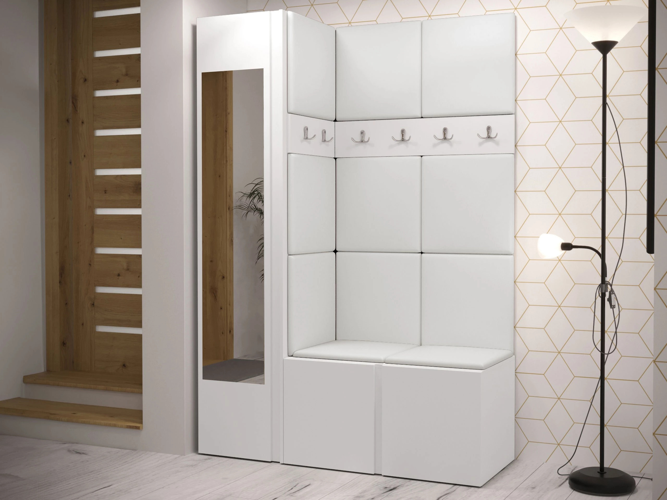 Prieškambario komplektas Hartford 277 (Eko oda Soft 017)