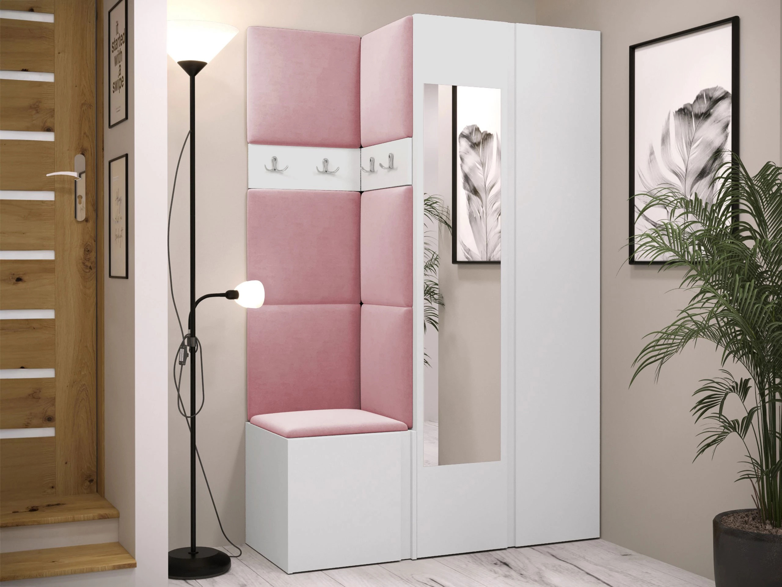 Prieškambario komplektas Pinis XXVI (Balta)