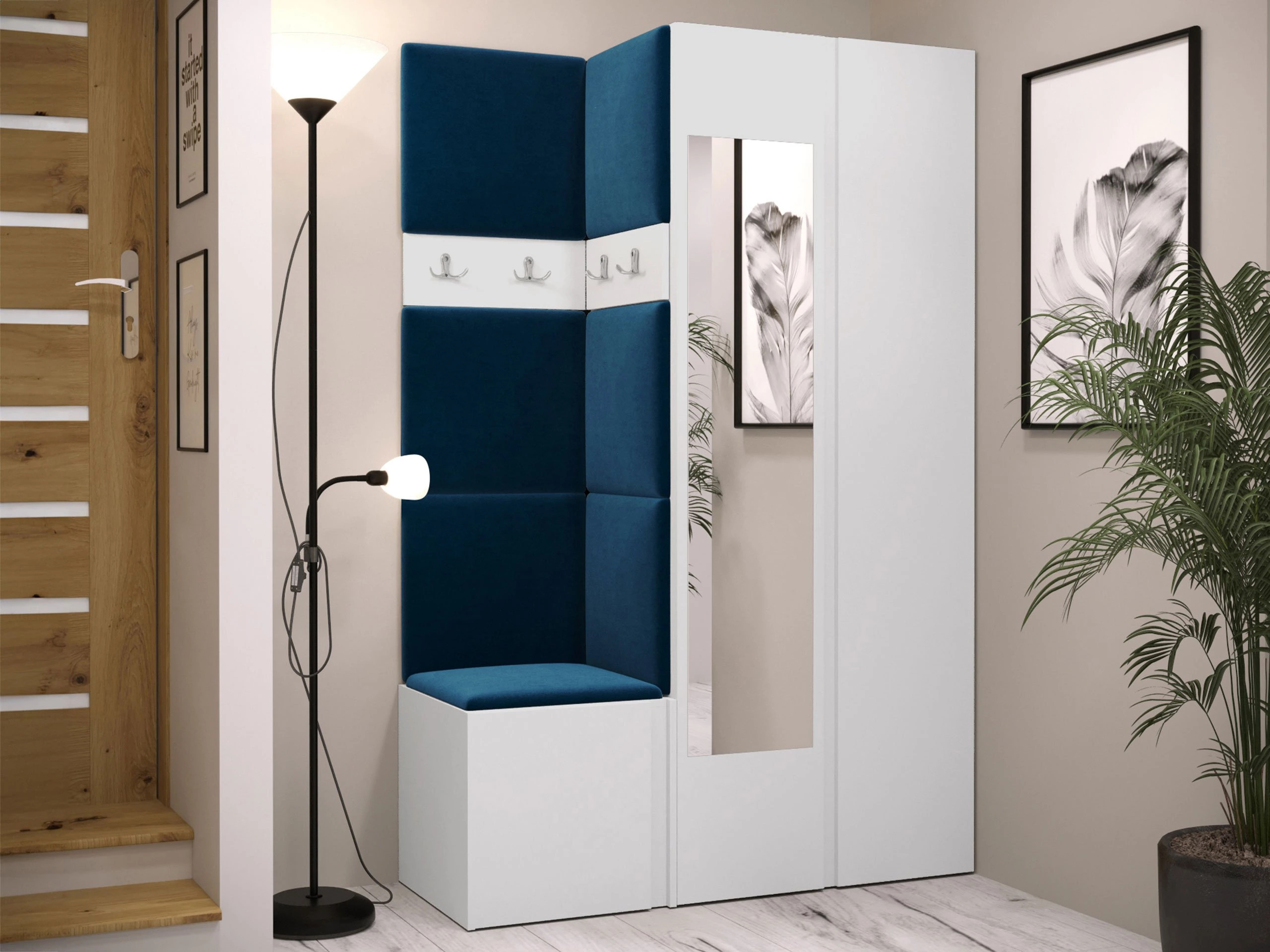 Prieškambario komplektas Pinis XXVI (Balta)