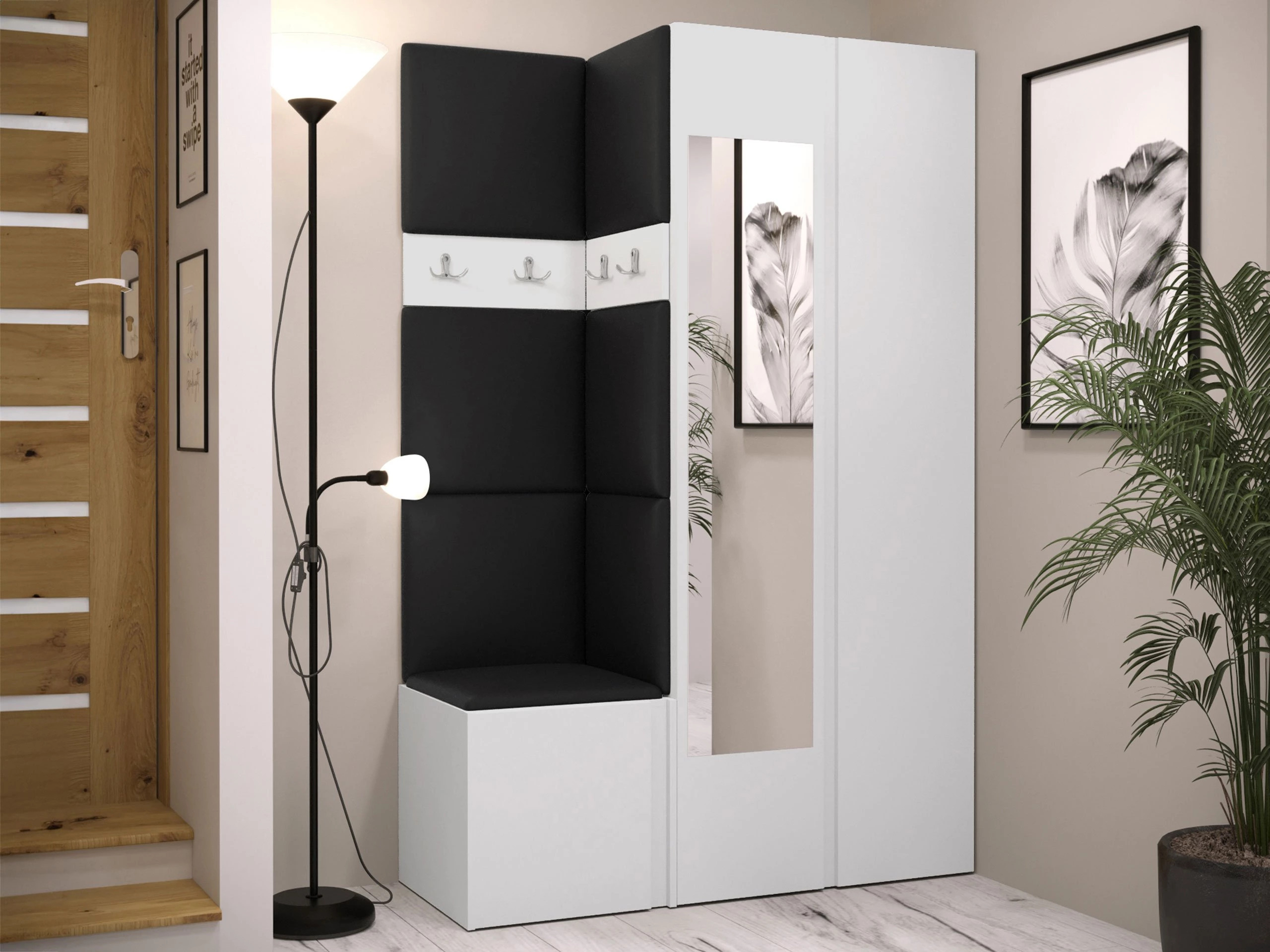 Prieškambario komplektas Pinis XXVI (Balta)