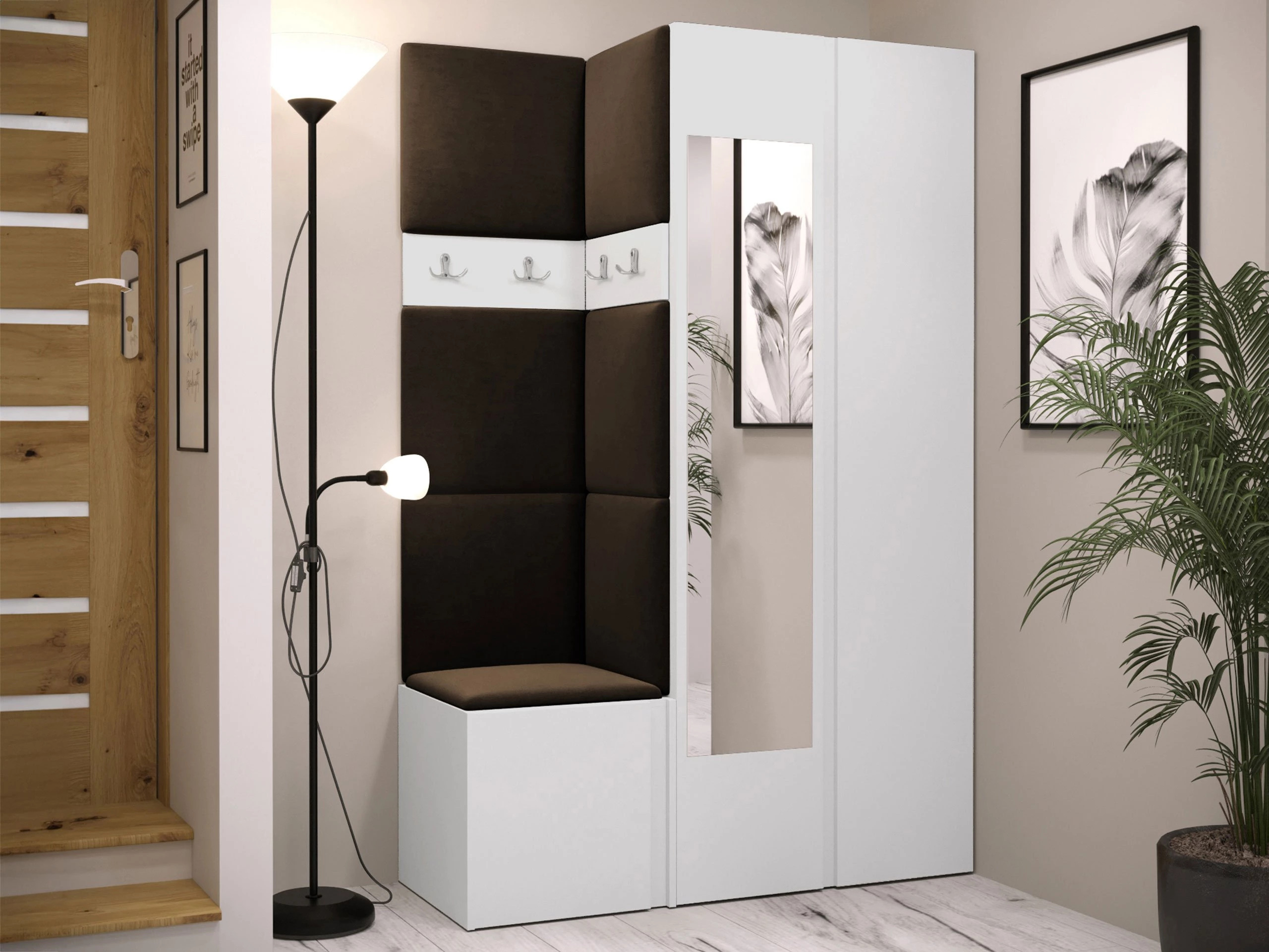 Prieškambario komplektas Pinis XXVI (Balta)