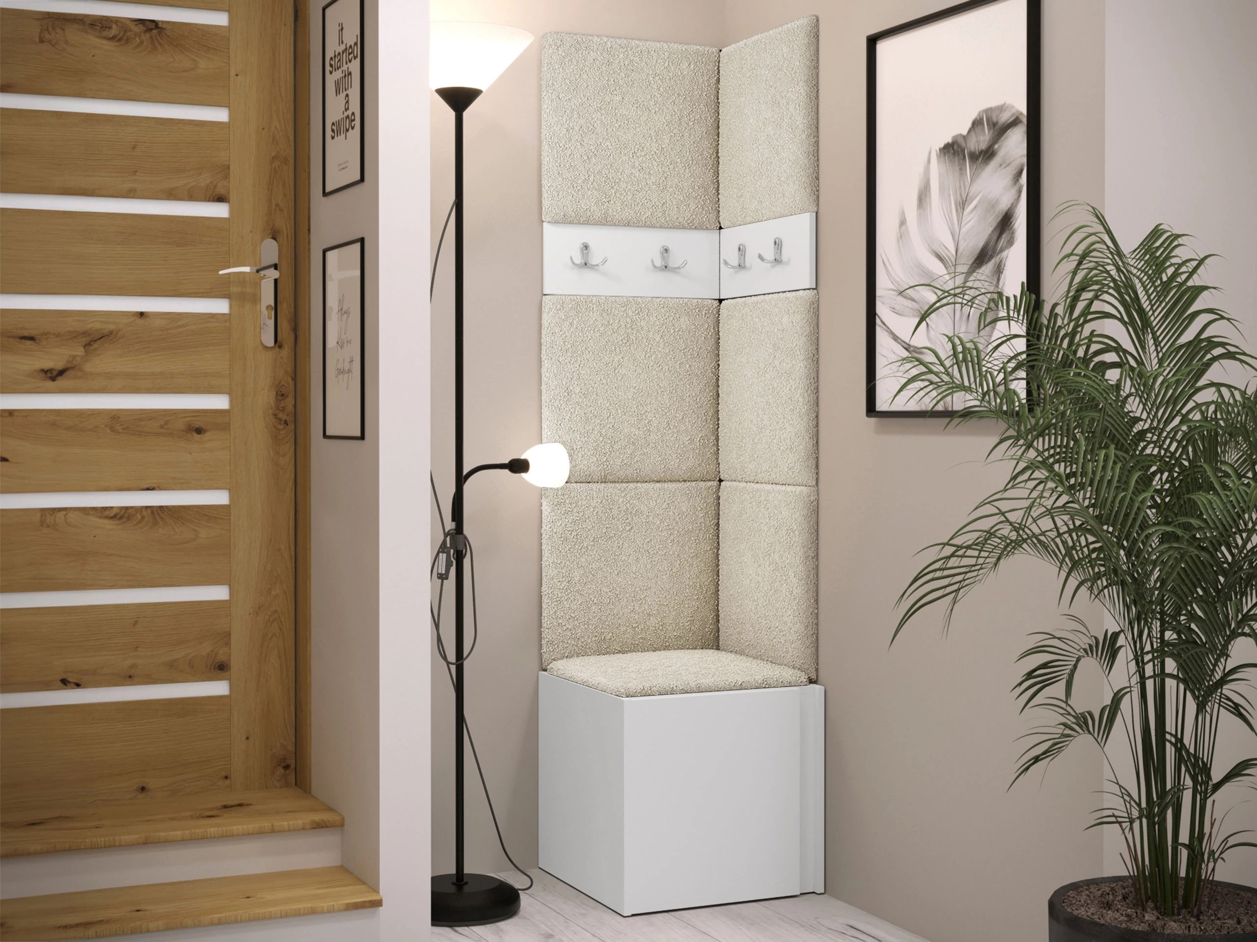 Prieškambario komplektas Pinis XXI (Balta)