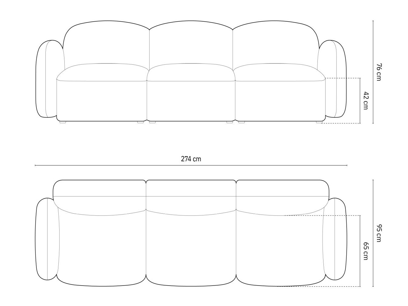 Sofa Tolmira 101 (Baltimore Cement)