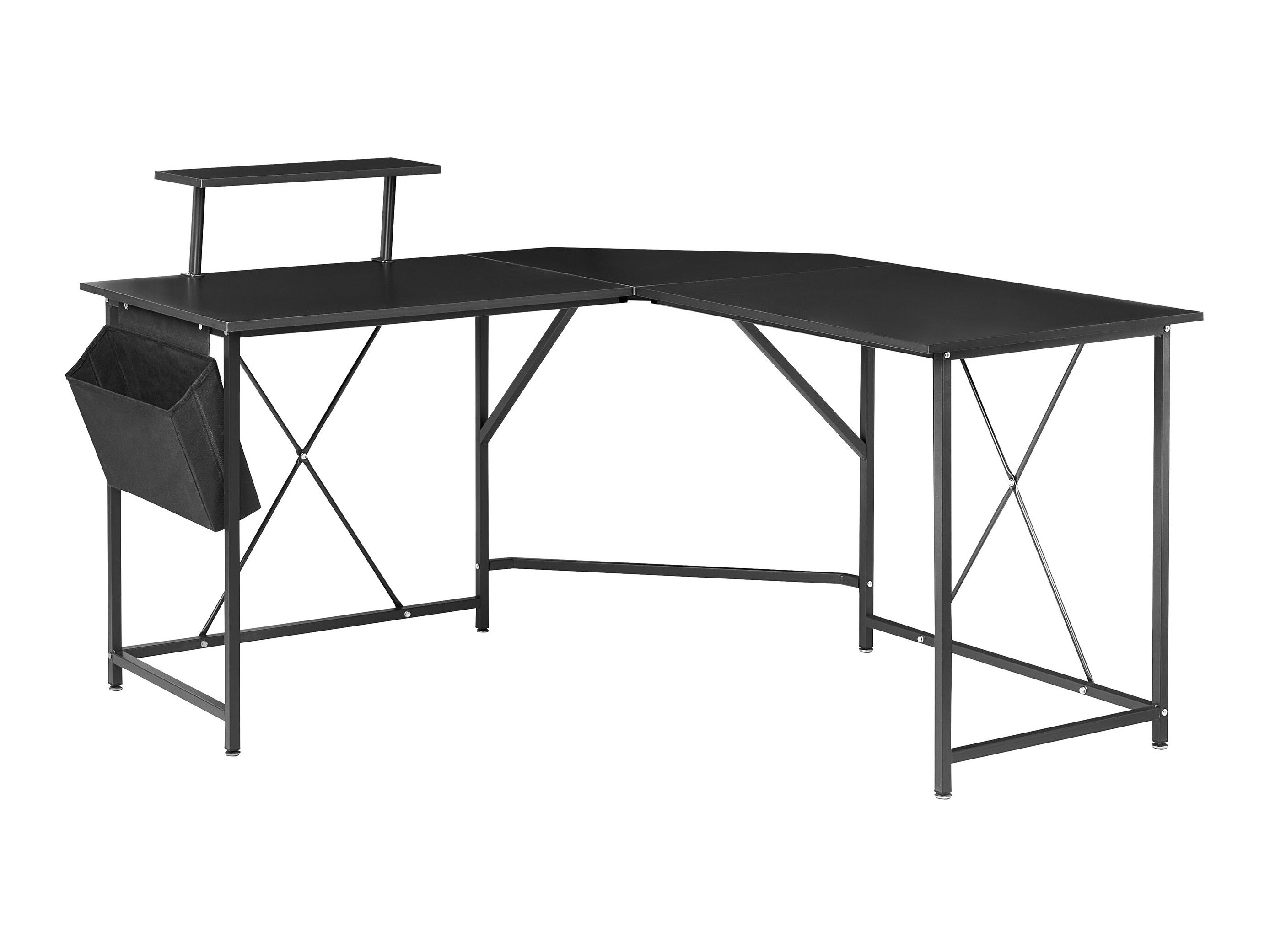 Kampinis darbo stalas Berwyn 3218 (Juoda)