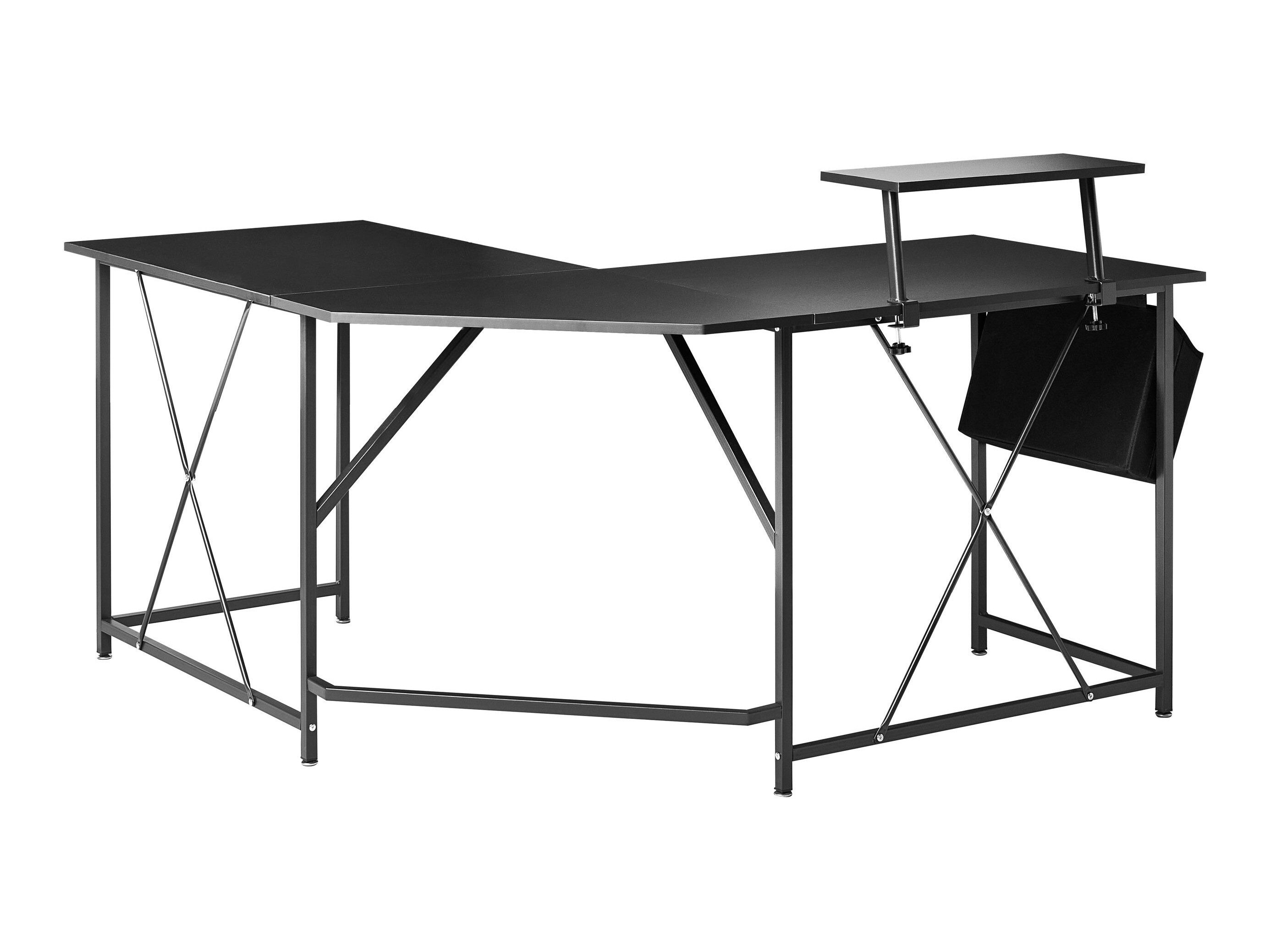 Kampinis darbo stalas Berwyn 3218 (Juoda)