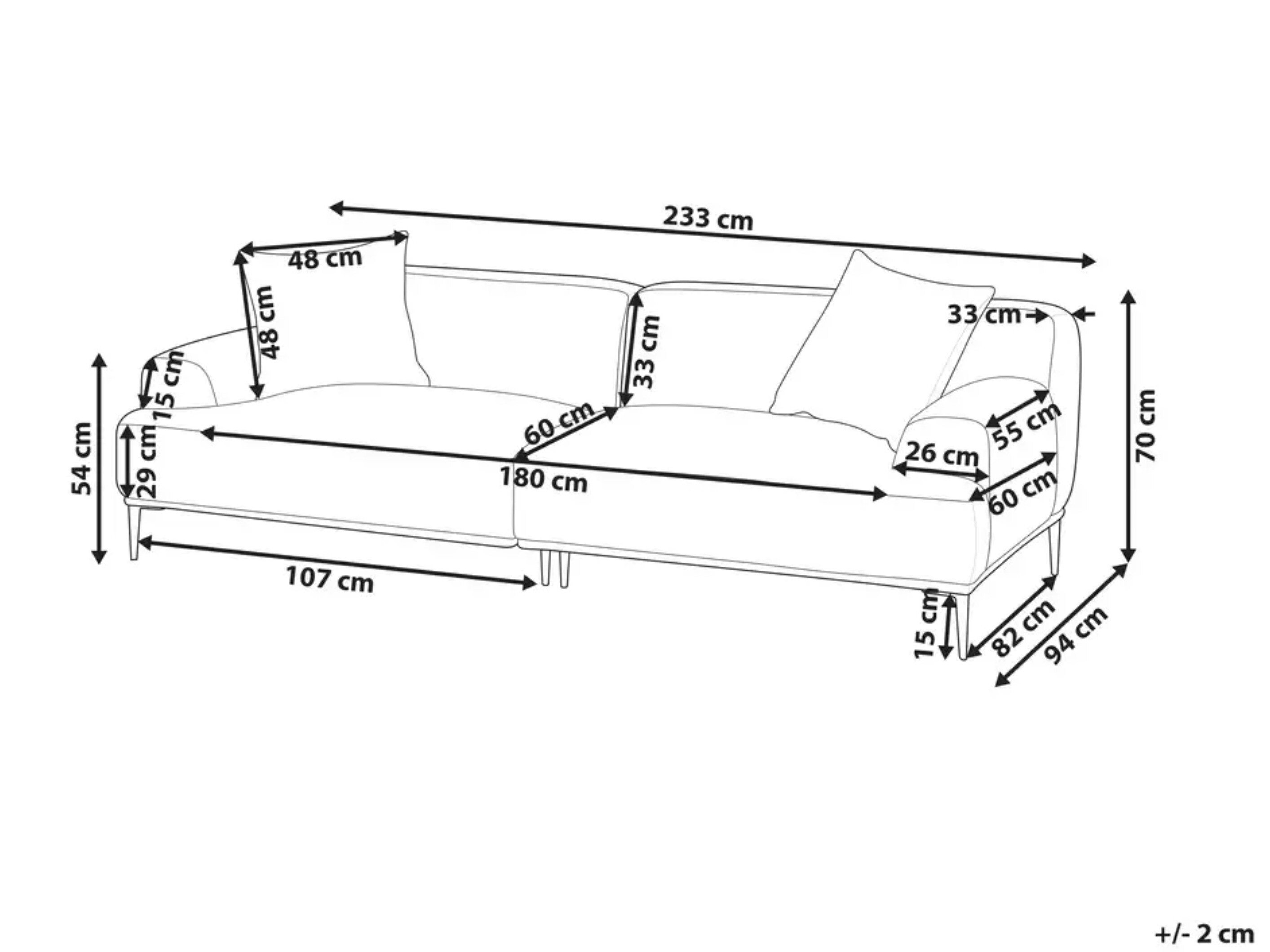 Sofa Berwyn 2406 (Smėlinė)