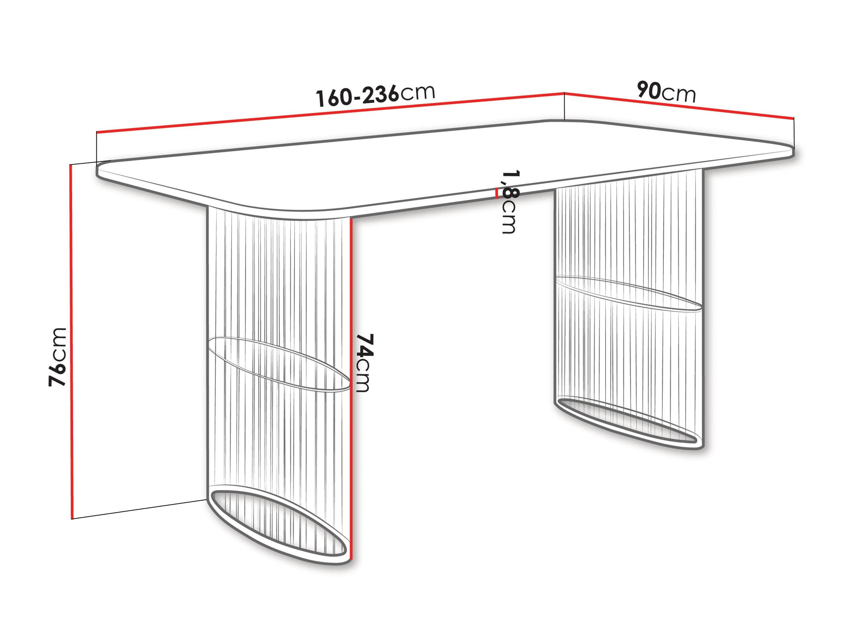 Stalas Oswego 163 (Craft auksinis ąžuolas)