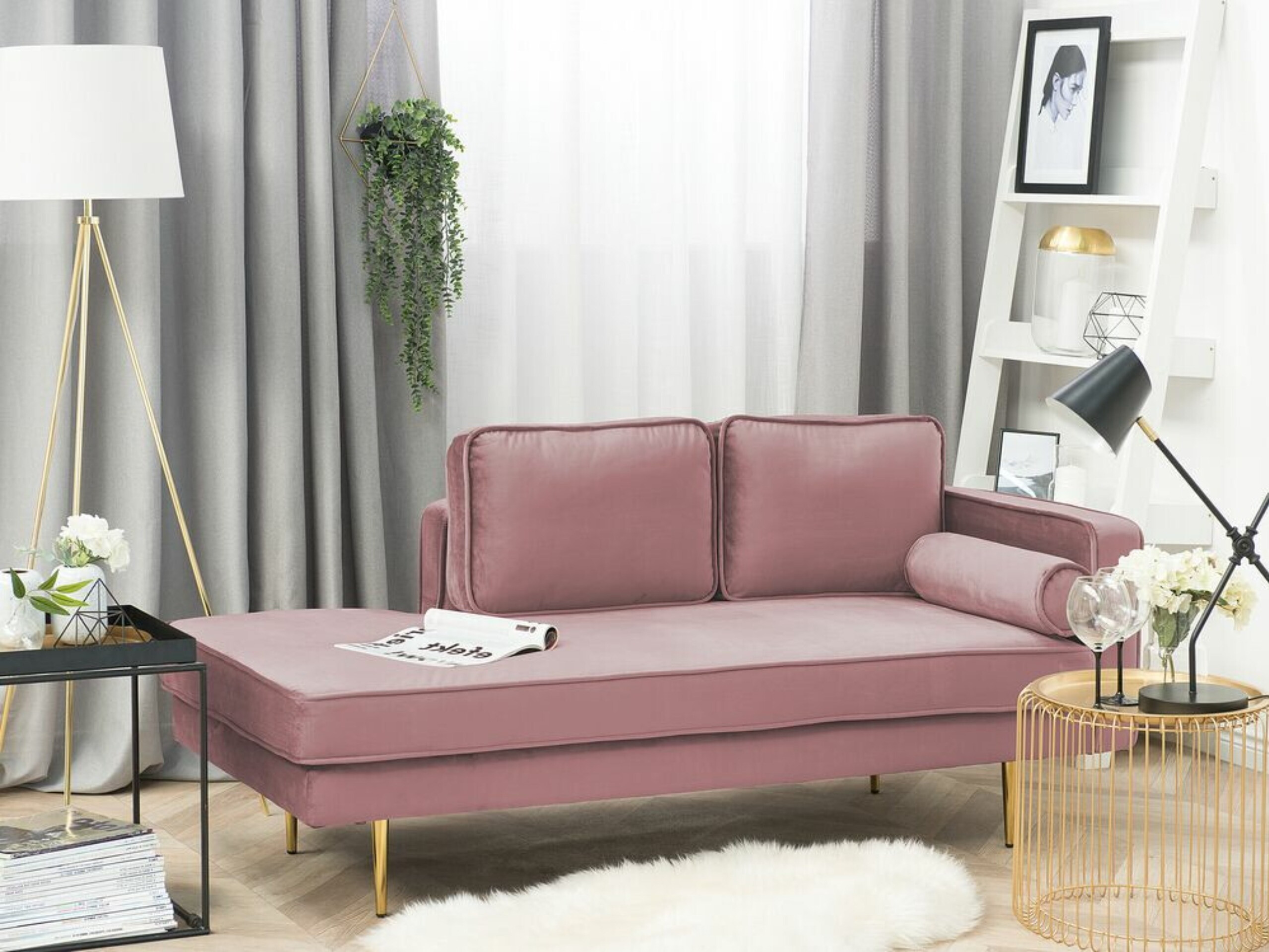 Kušetė Berwyn 770 (Rožinė)