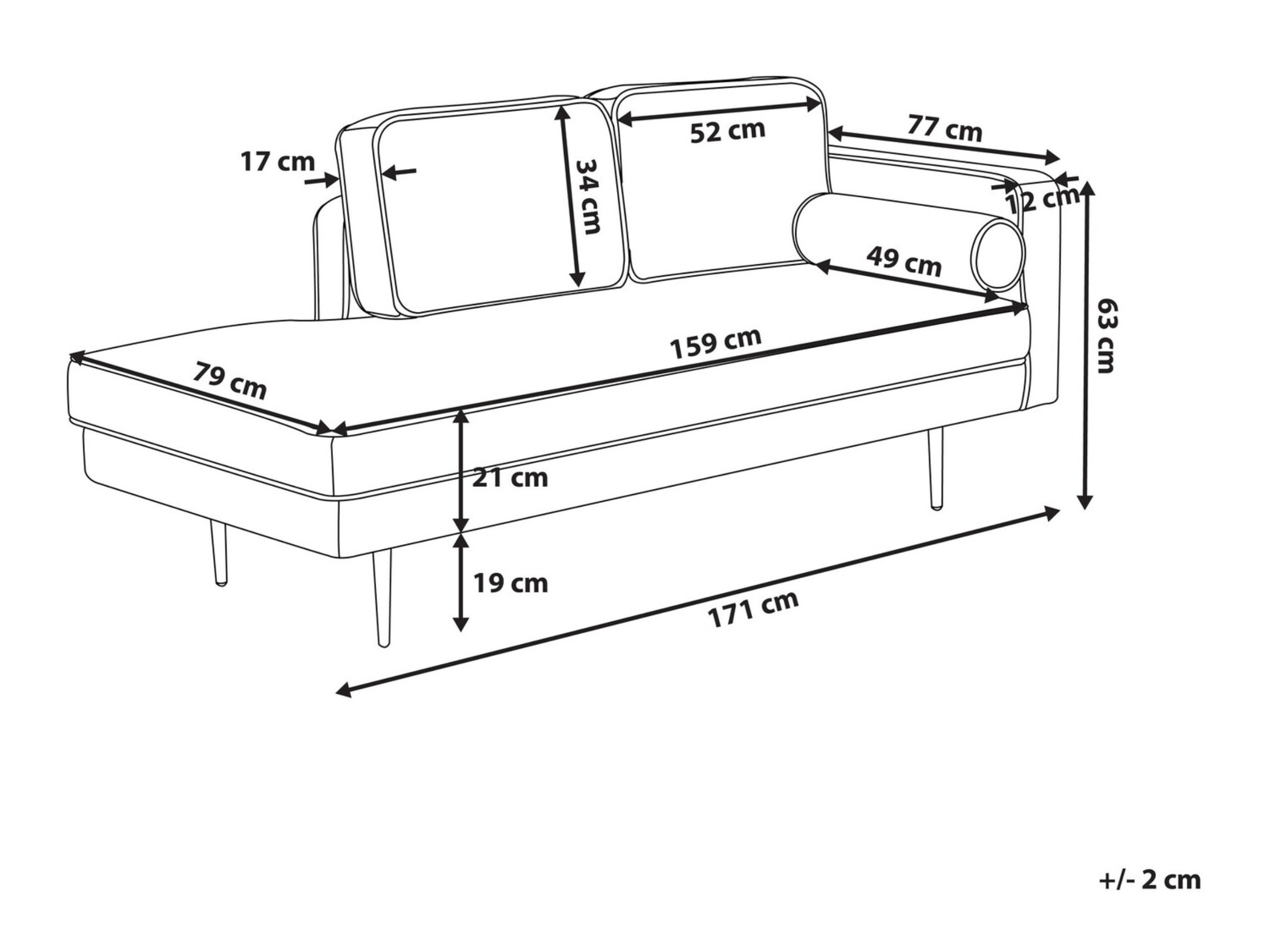 Kušetė Berwyn 770 (Rožinė)