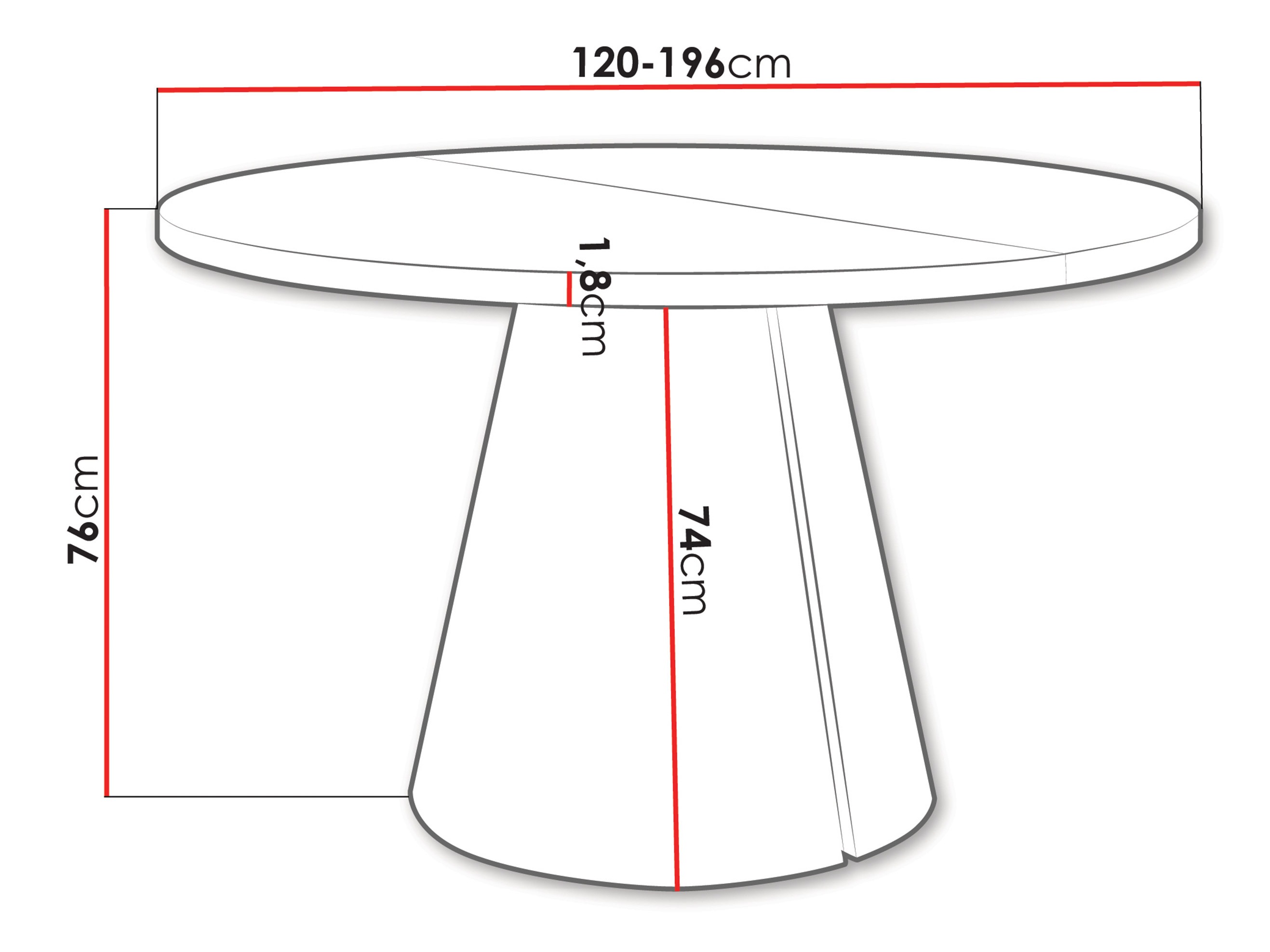 Stalas Oswego 167 (Juodas marmuras)