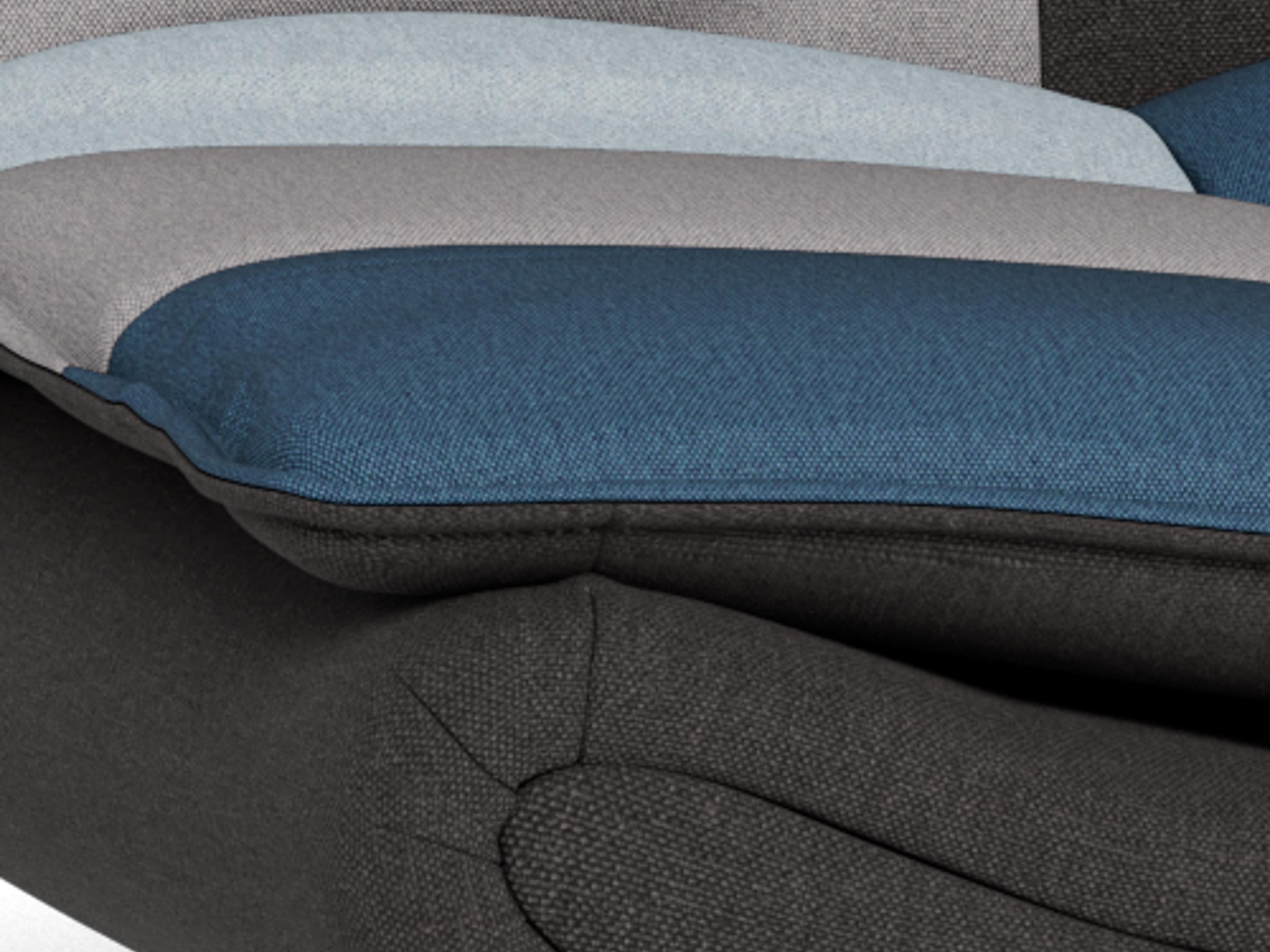 Sofa lova Norsica 228 (Pilka + Mėlyna)