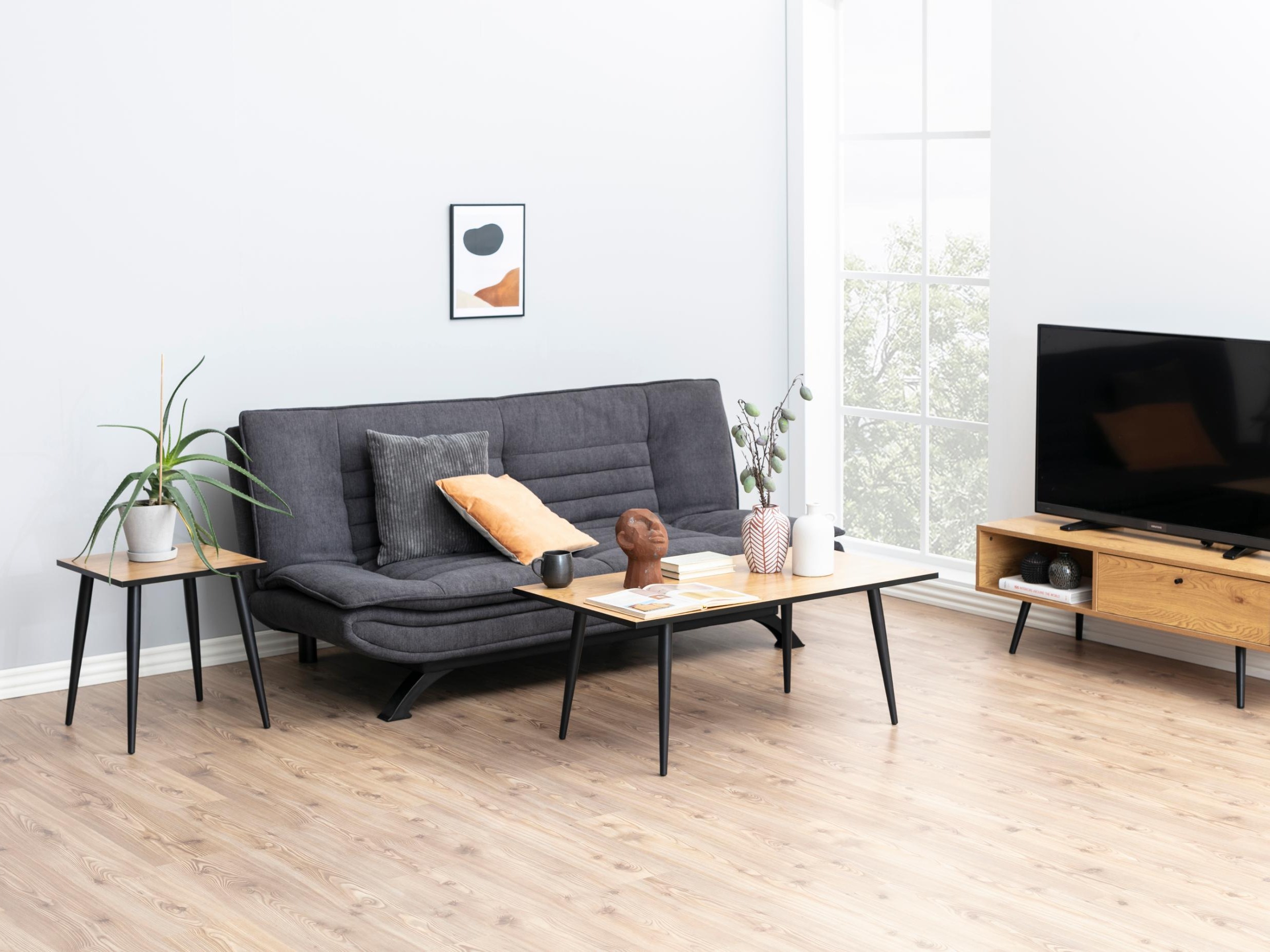 Sofa lova Norsica 279 (Tamsi pilka)