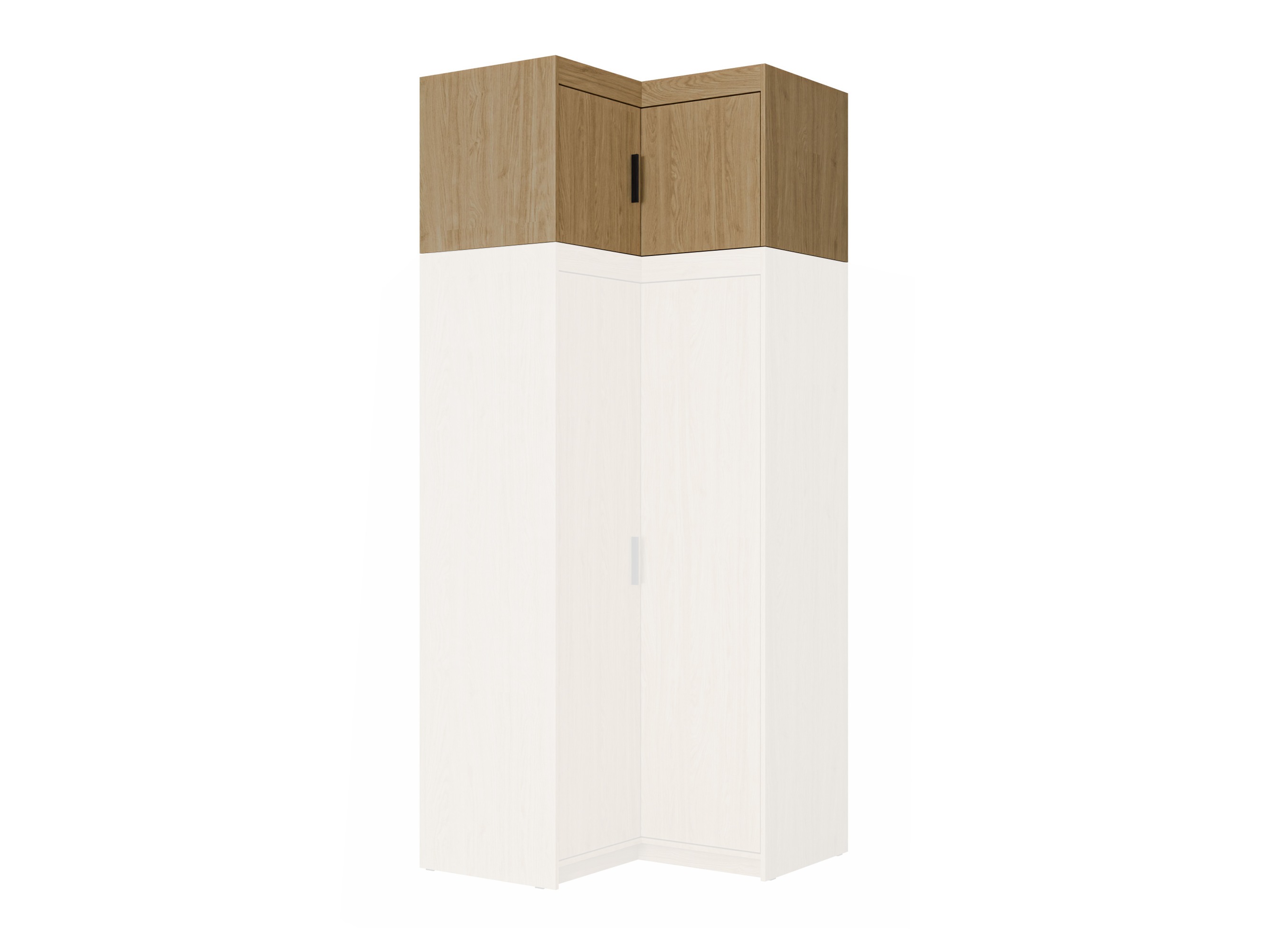 Kampinė spintelė Novduni 118 (Ąžuolas)