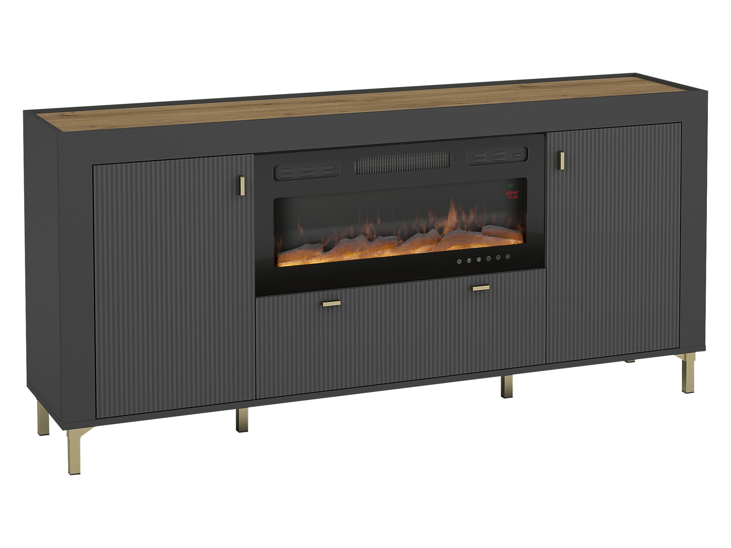 Komoda Mormavu 110 (Matinė juoda)