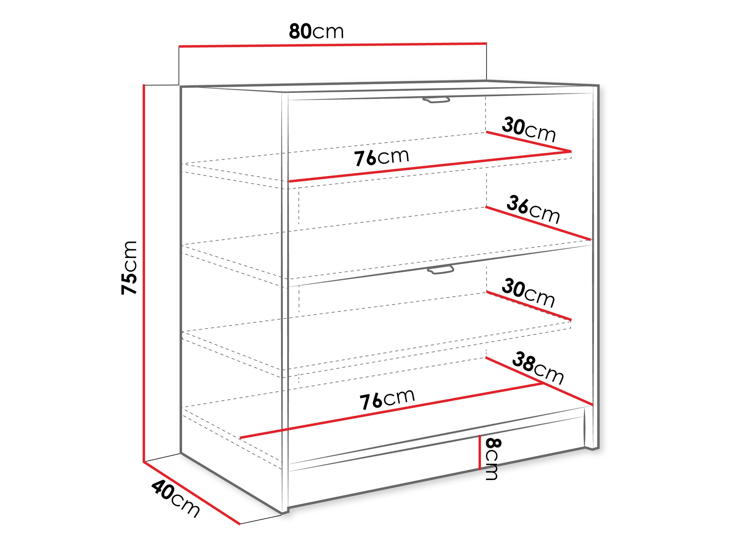 Batų dėžė Comfivo Velal II (Balta)