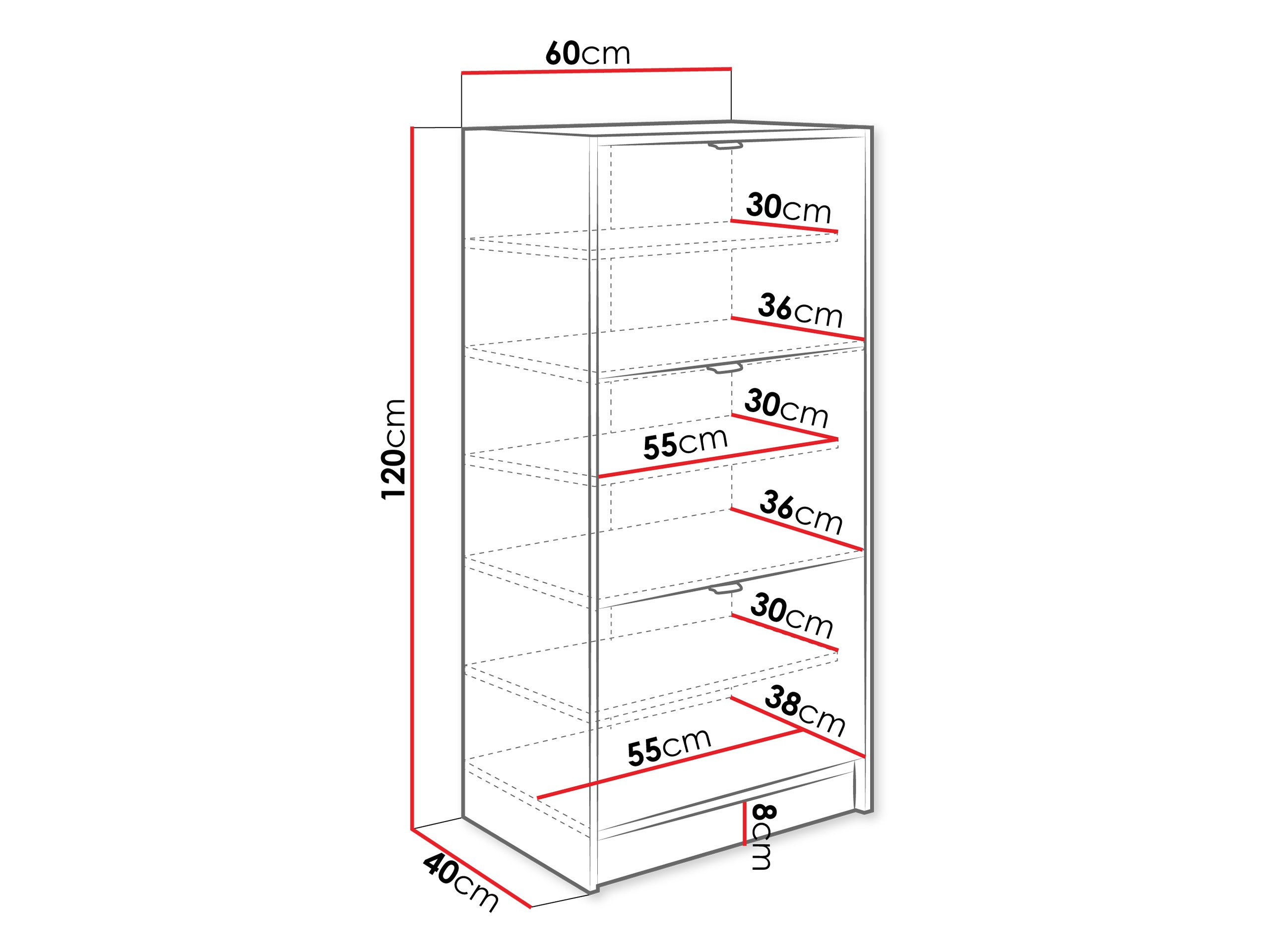 Batų dėžė Comfivo Velal III (Balta)