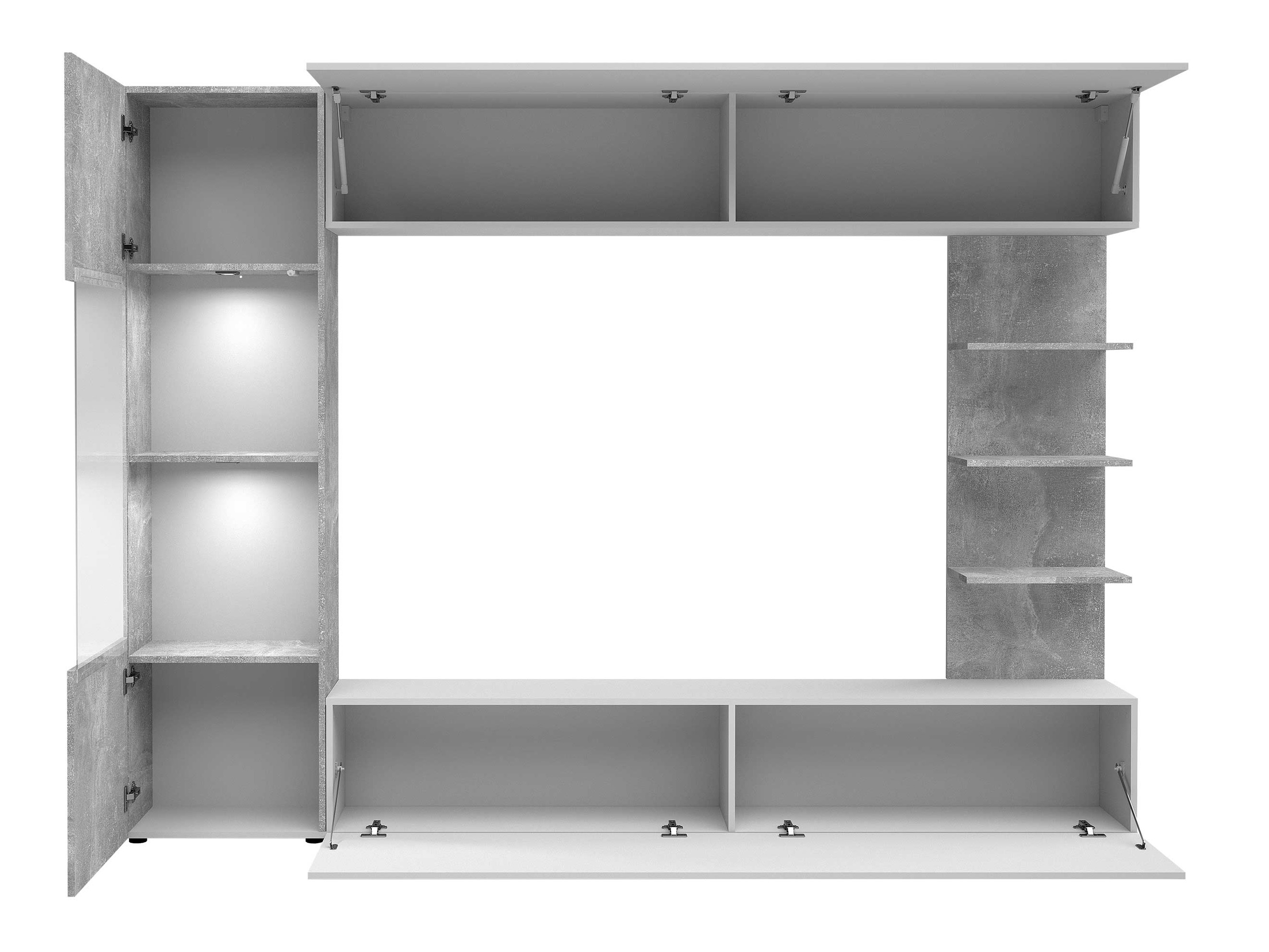 Svetainės komplektas Comfivo Animus (Kašmyras + Ąžuolas)