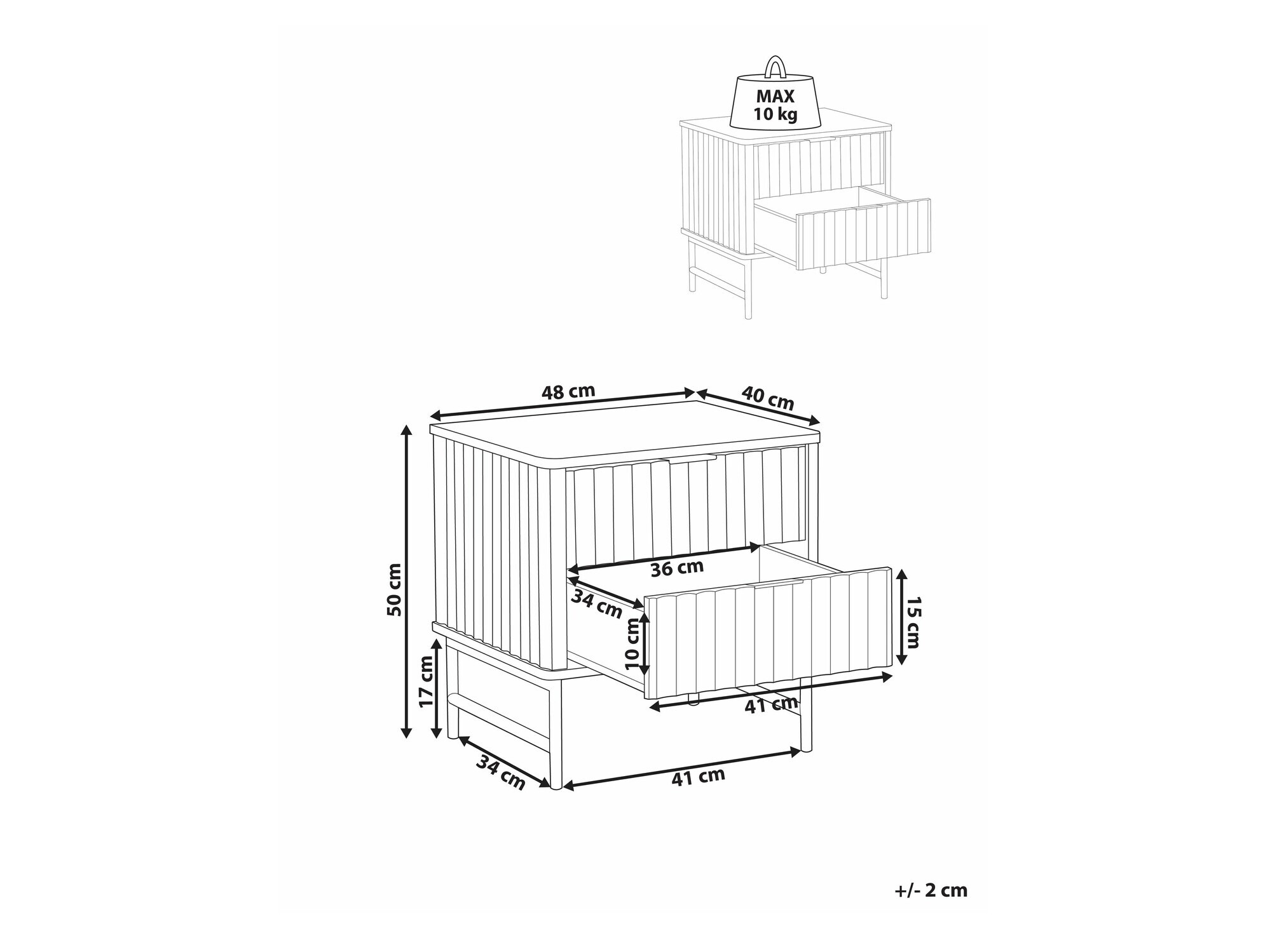 Naktinis staliukas ST8456