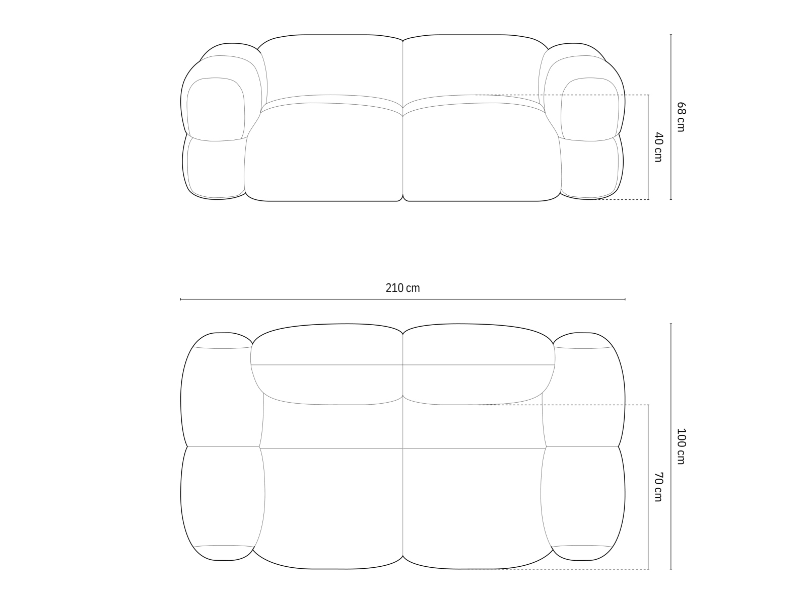 Sofa Duncore 100 (Vogue 01)