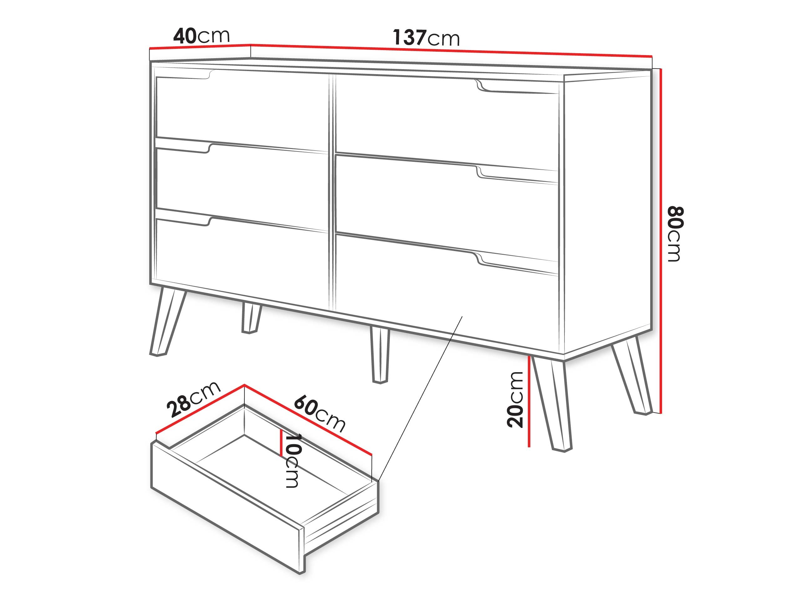 Komoda Elbtive 103 (Kašmyras)
