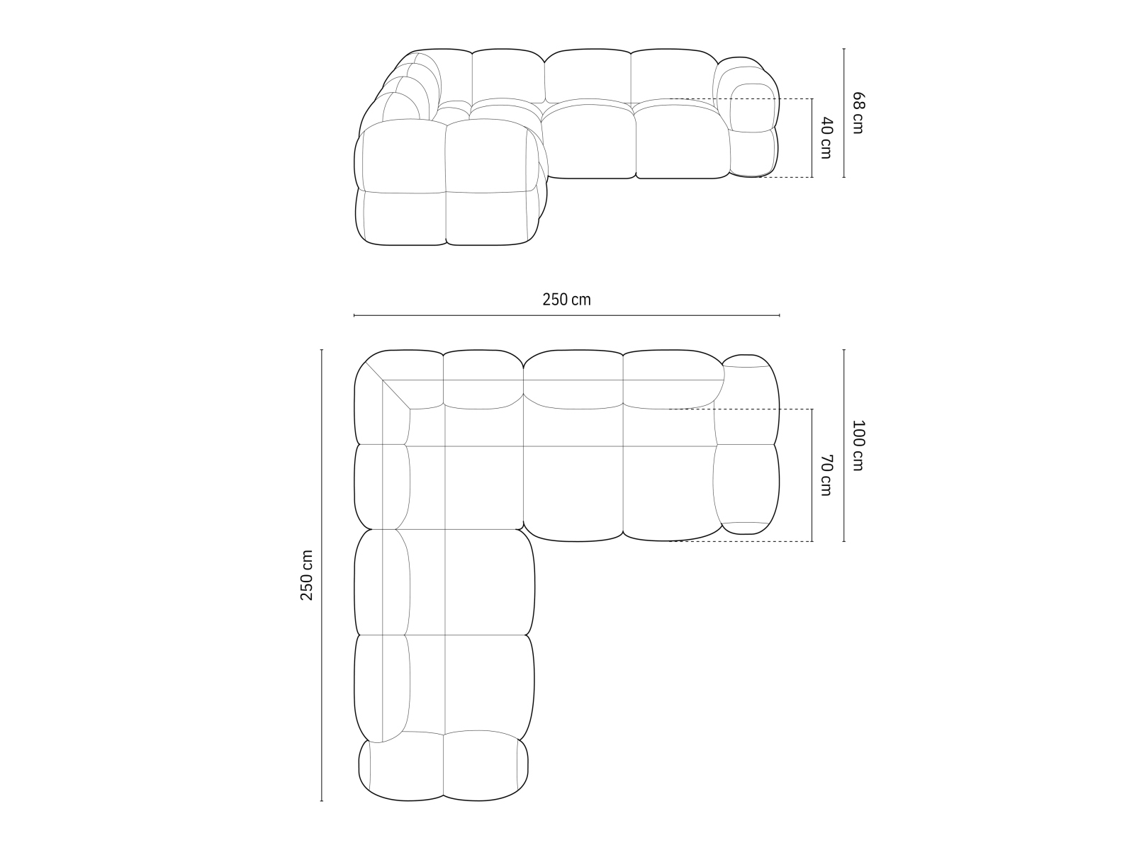 Minkštas kampas Duncore 102 (Sorella 03)