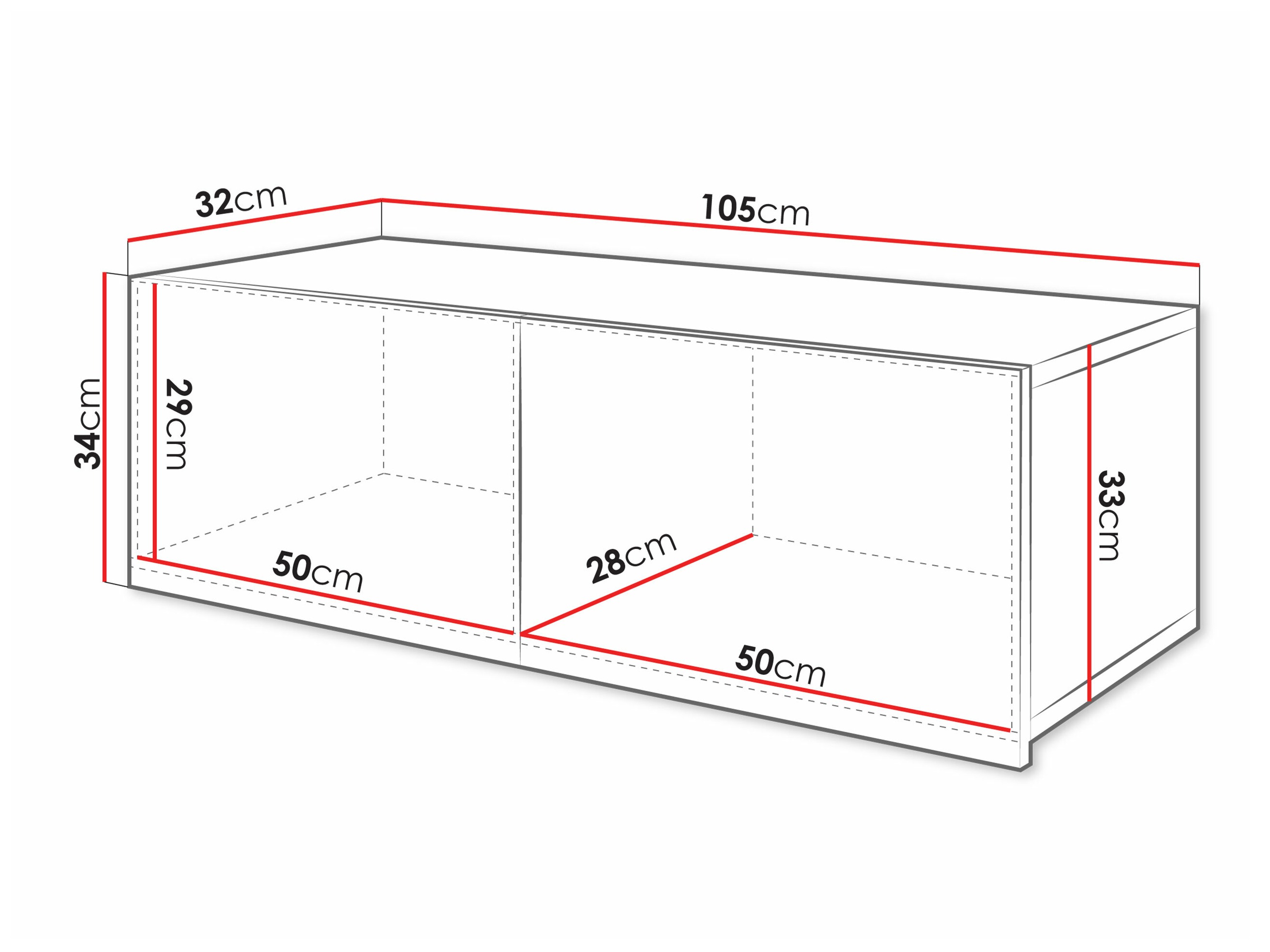 Pakabinama spintelė Remus (Juoda + Blizgi juoda)