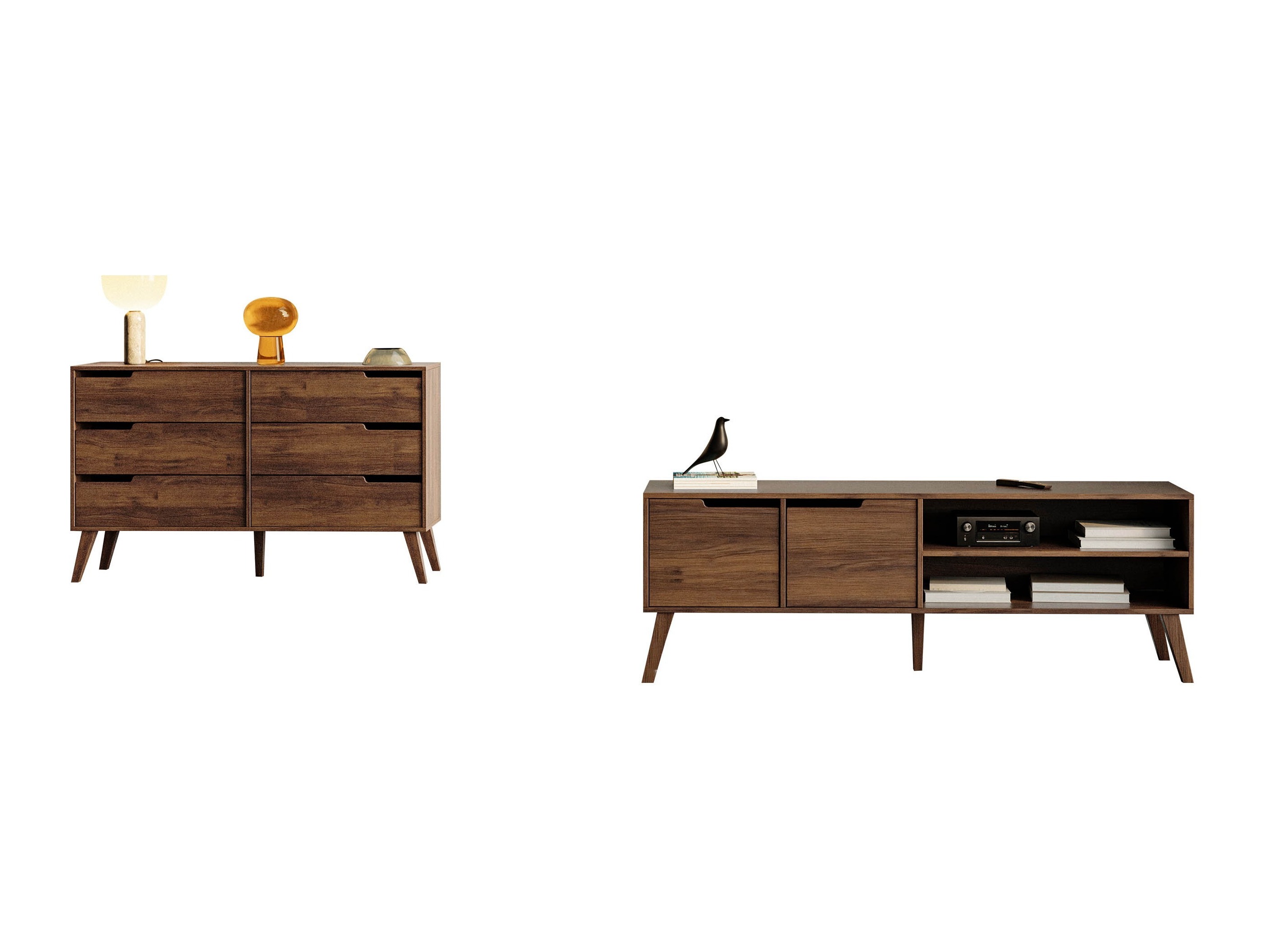 Svetainės komplektas Otis II (Graikinis riešutas)