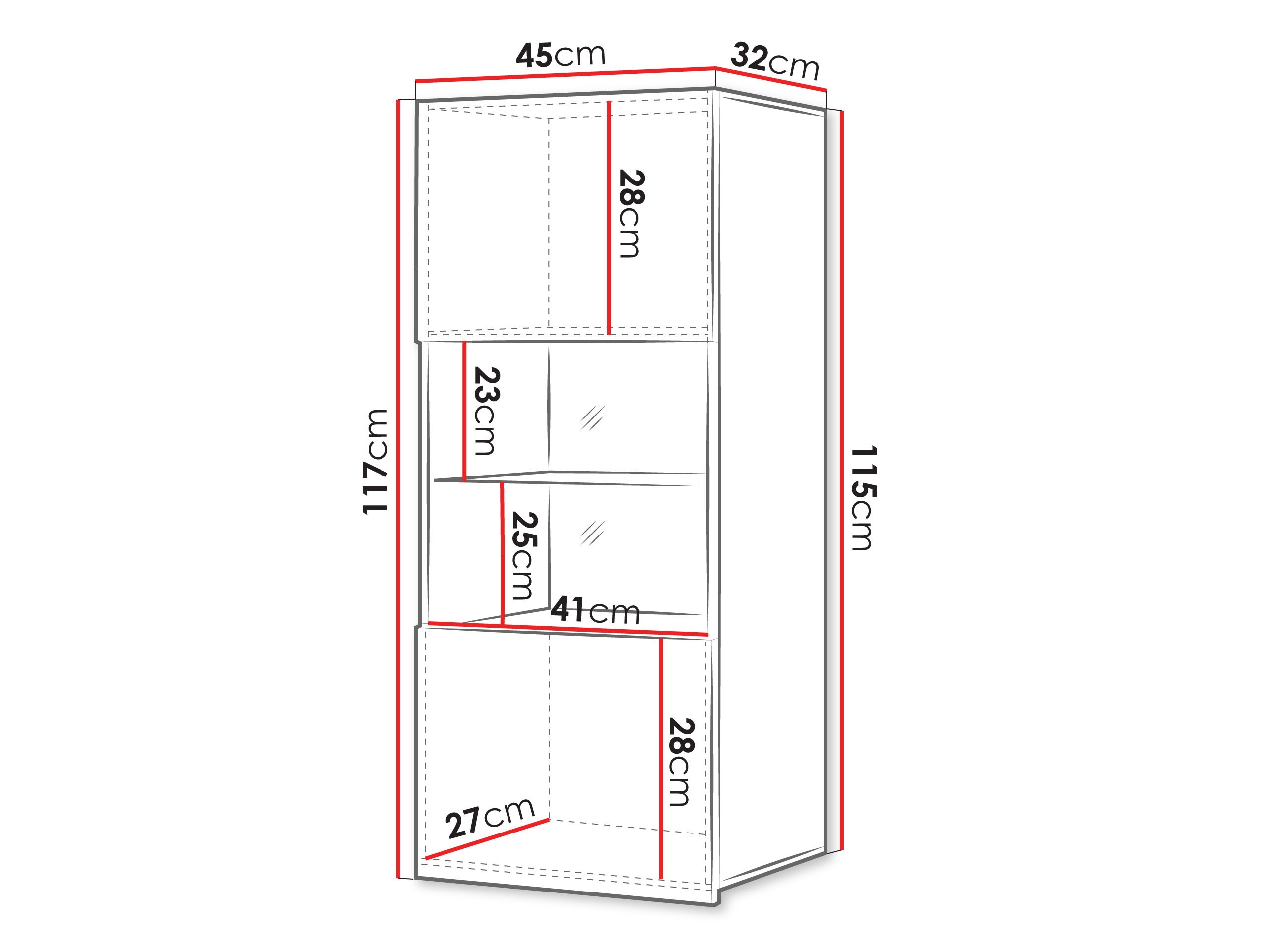 Pakabinama spintelė Remus I (Juoda + Blizgi juoda)