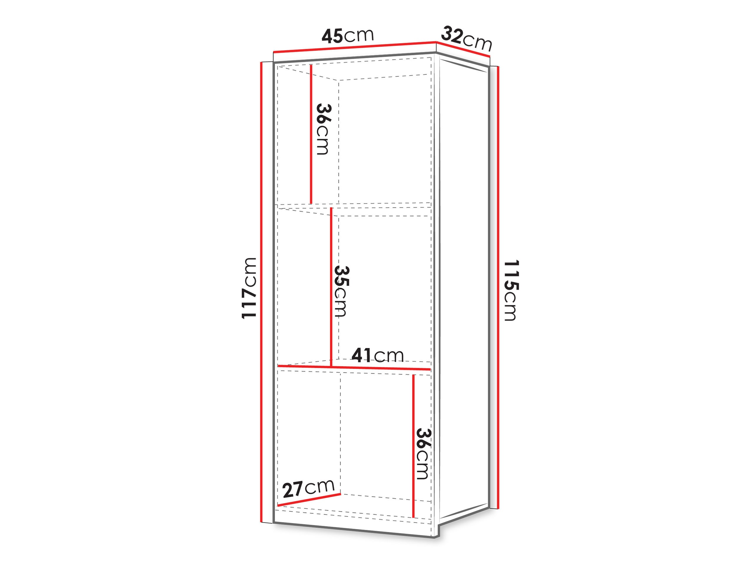 Pakabinama spintelė Remus III (Juoda + Blizgi juoda)