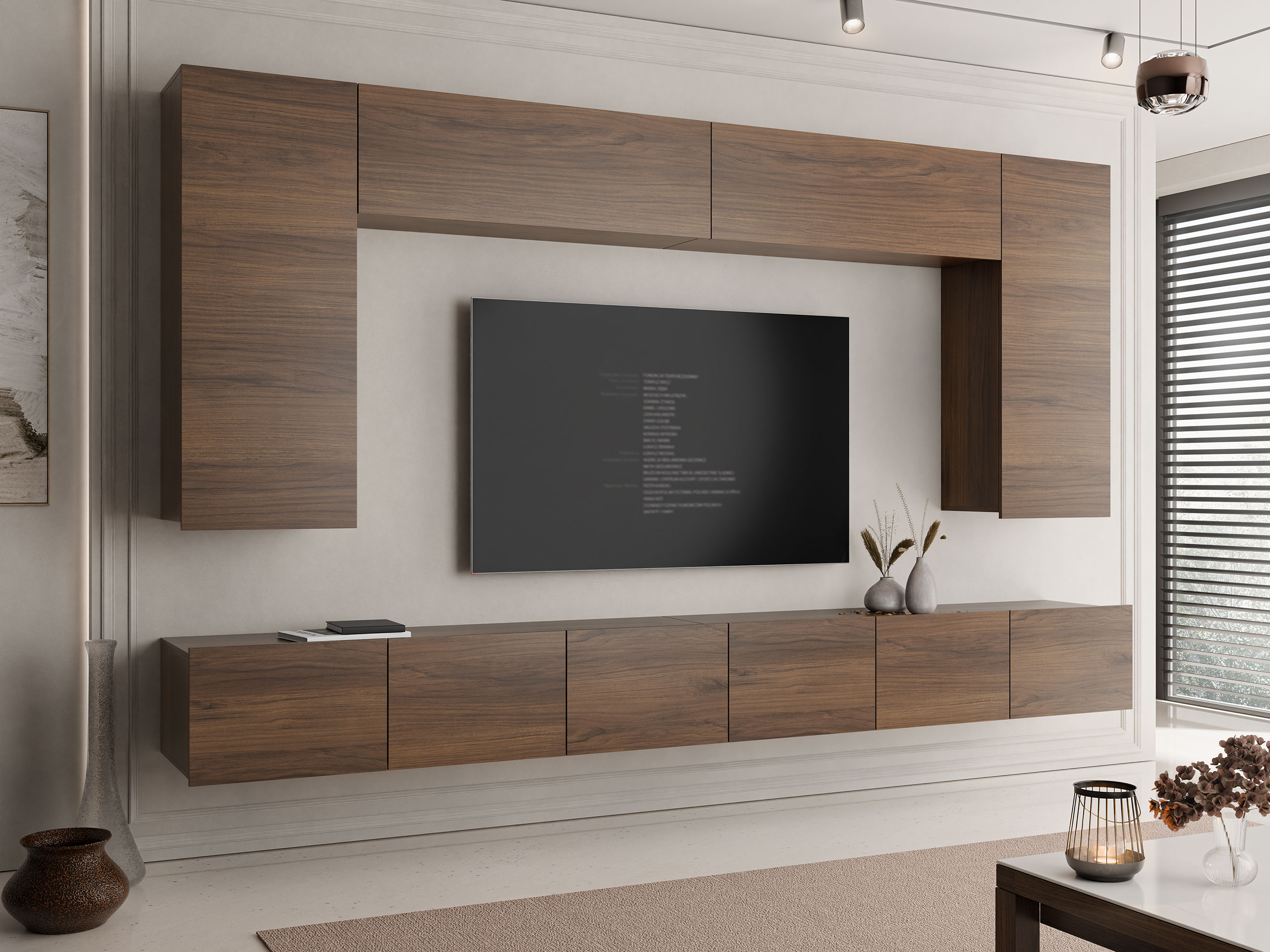 Svetainės komplektas Remus XIII (Graikinis riešutas)