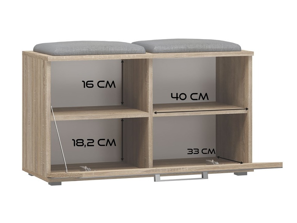 Batų dėžė Mandeville 179 (Sonomos ąžuolas)