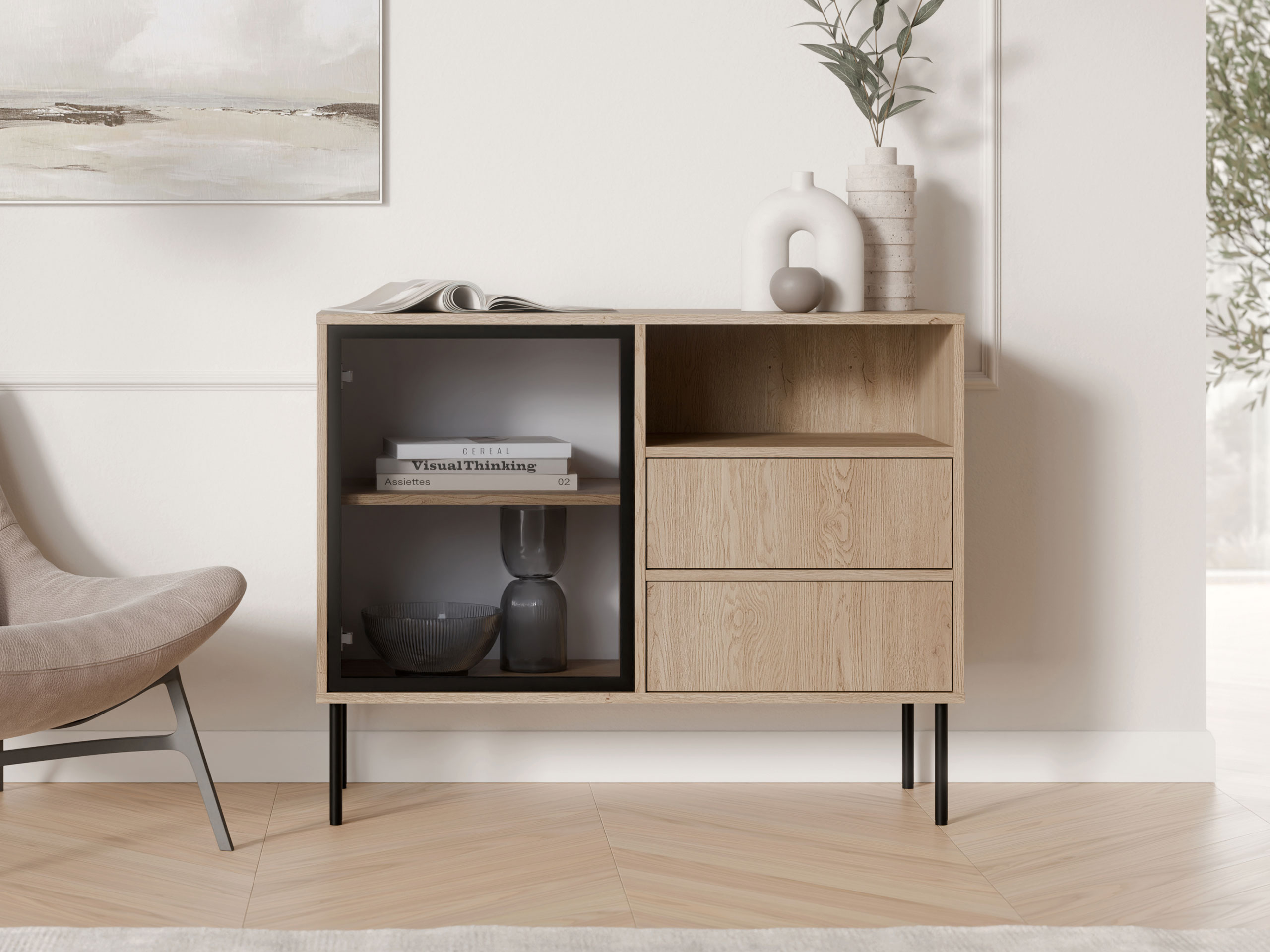 Komoda Merevai 100 (Ąžuolas)