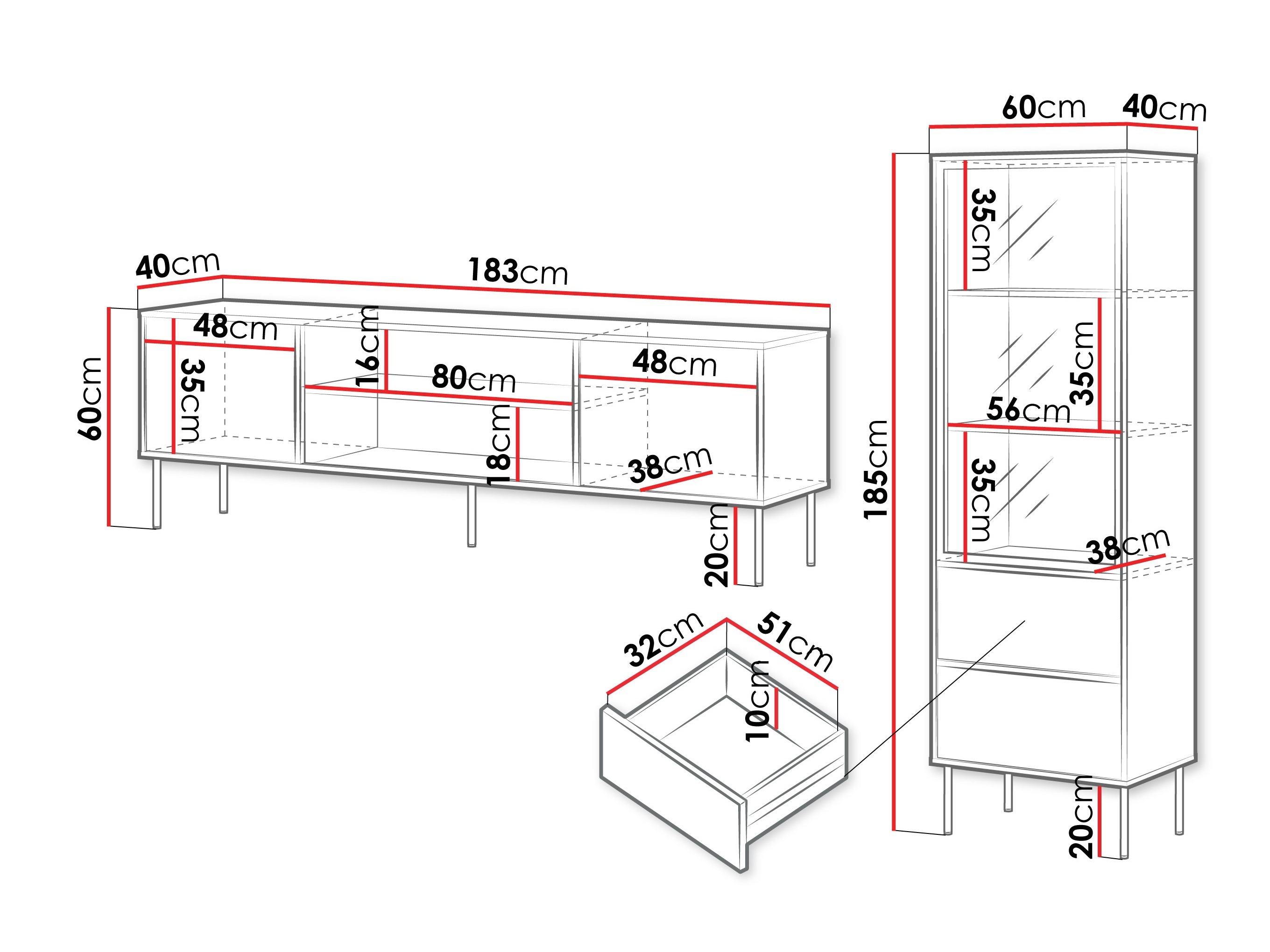 Svetainės komplektas Merevai 107 (Kašmyras)