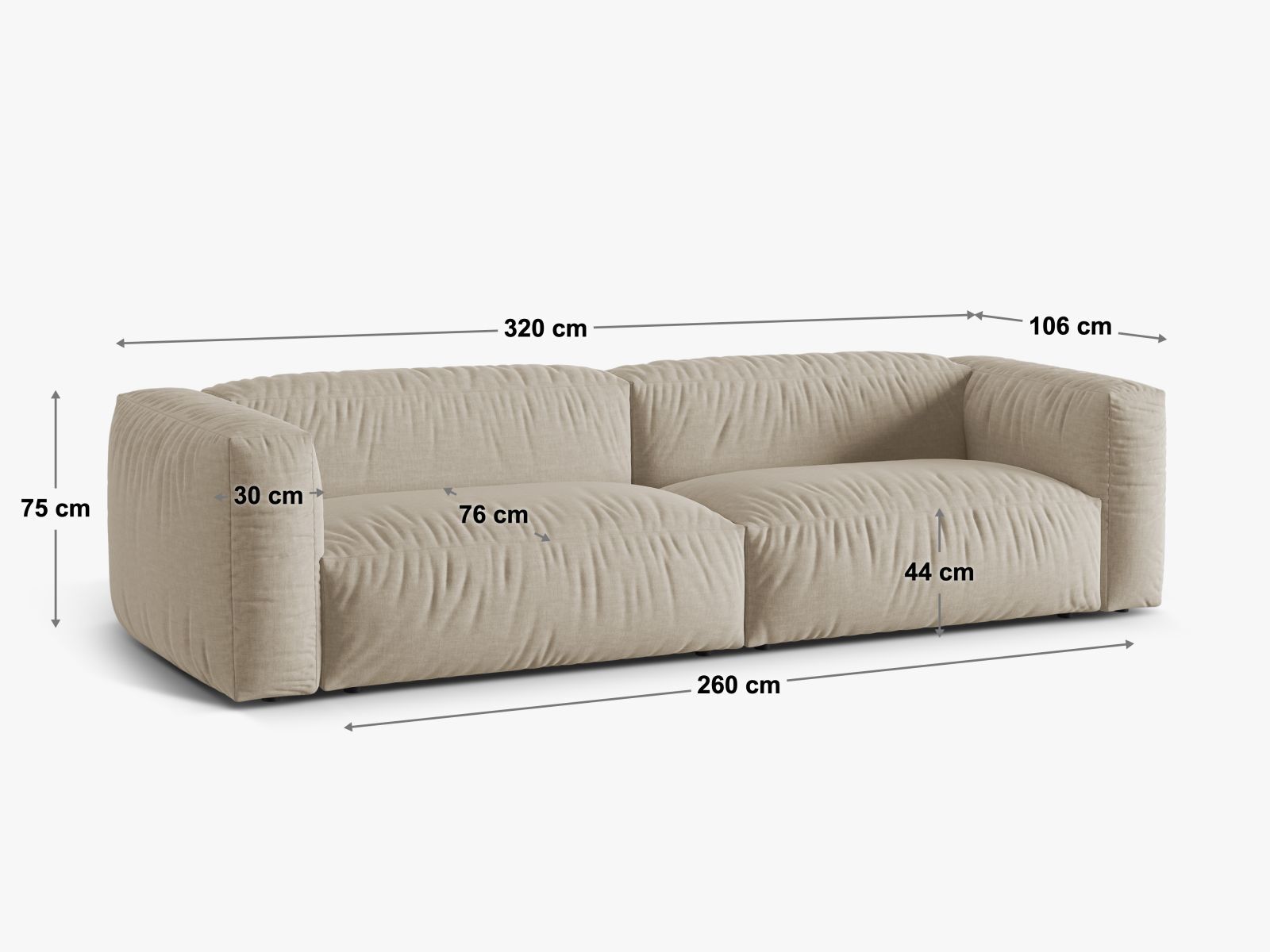 Modulinė sofa Sorcoro 101 (Boston Ocean)