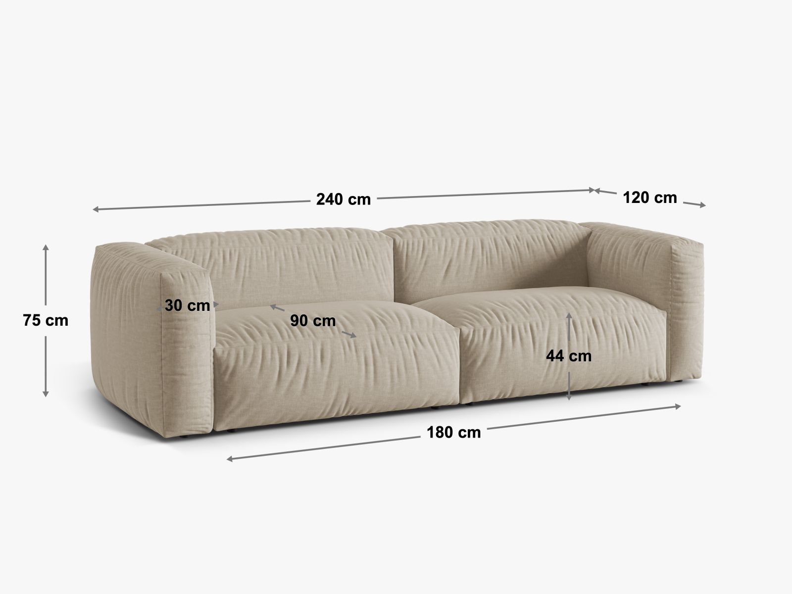 Modulinė sofa Sorcoro 114 (Vogue 01)