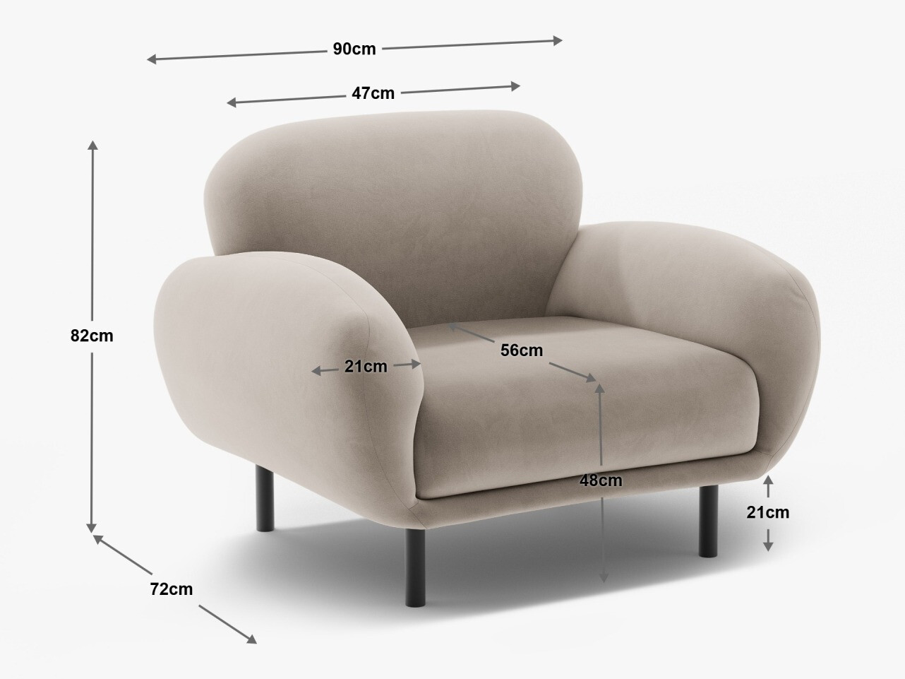 Fotelis Beckley 345 (Casino Forest)